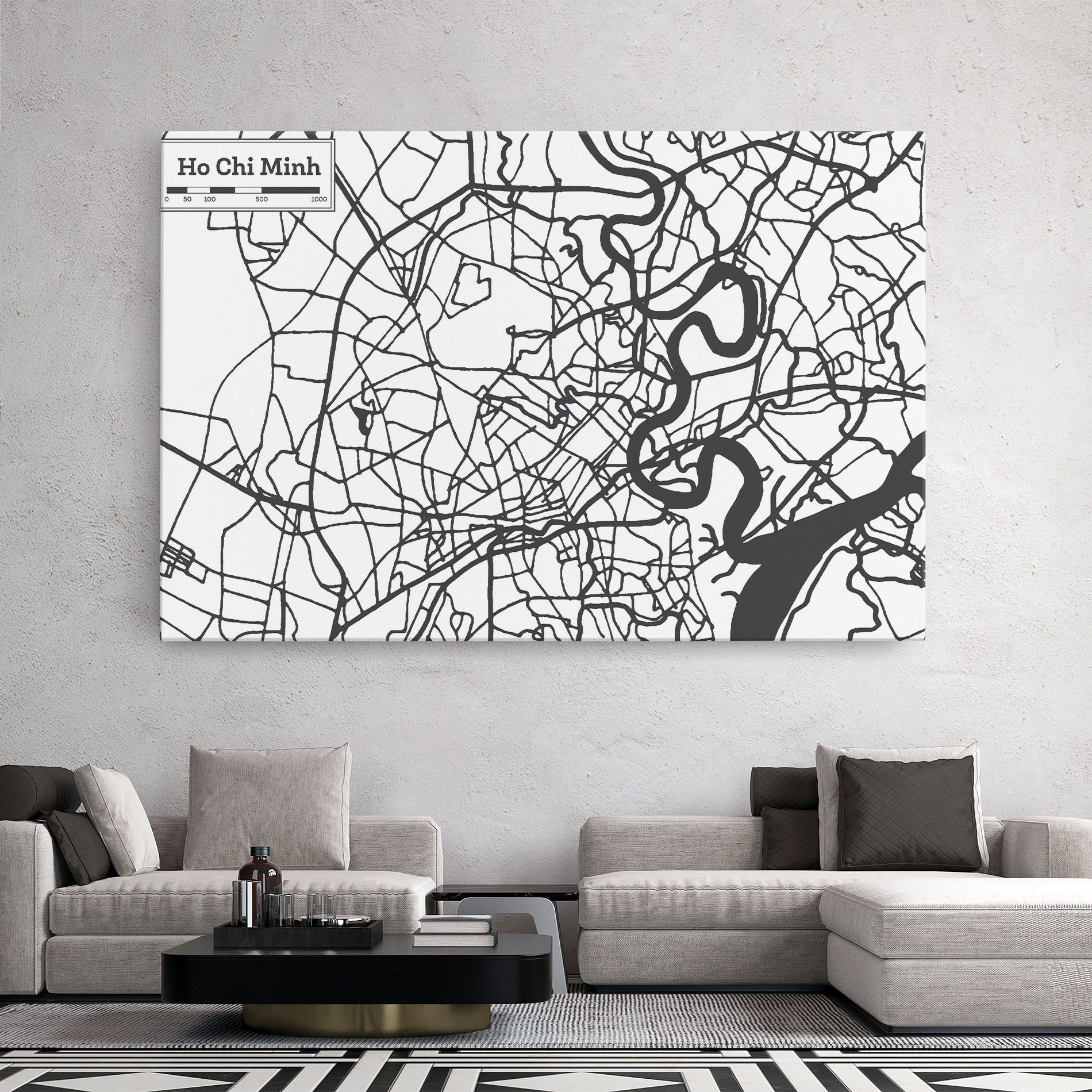 Ho Chi Minh Map mockup 2