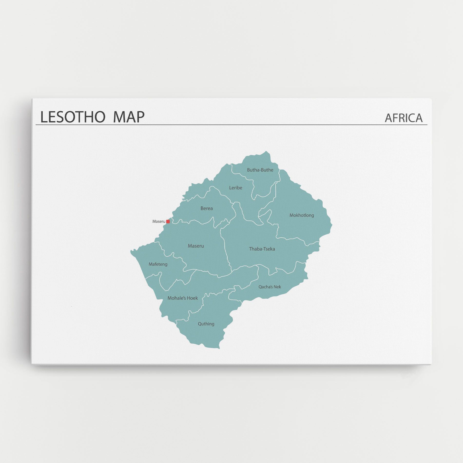 Lesotho Map mockup 0