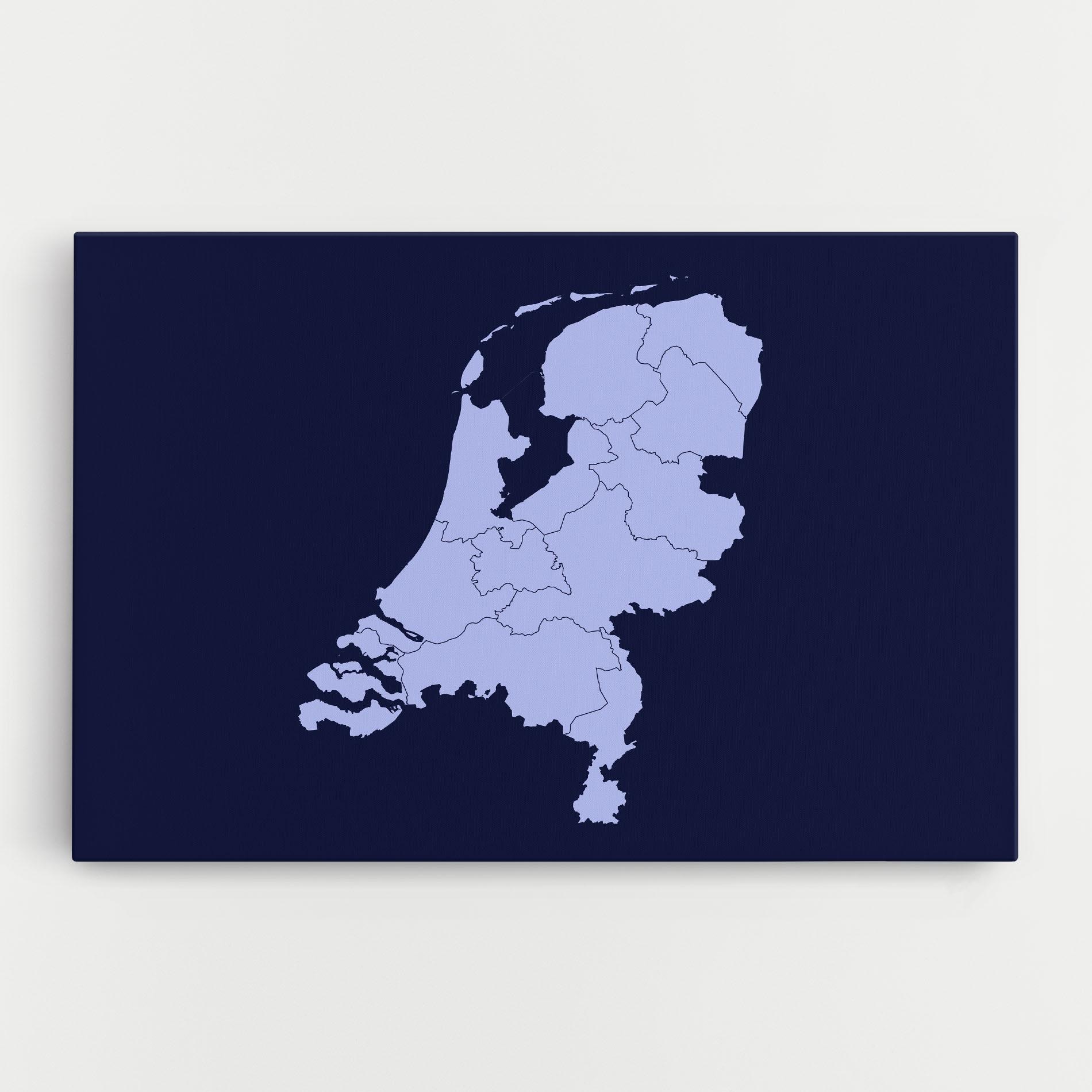 Tablou Canvas Netherlands Map mockup 0