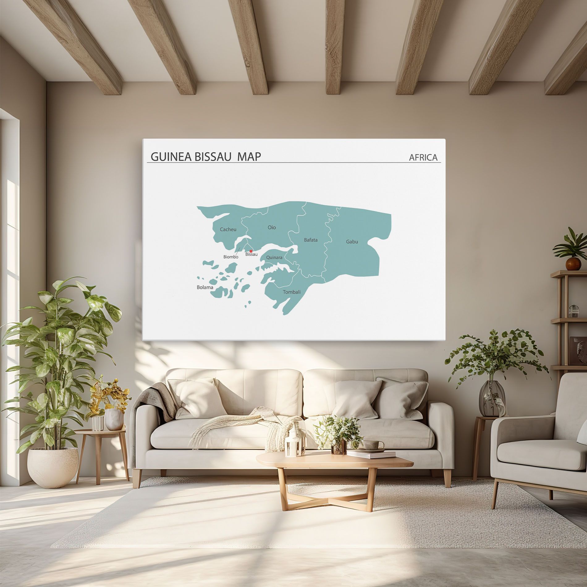 Guinea Bissau Map mockup 6