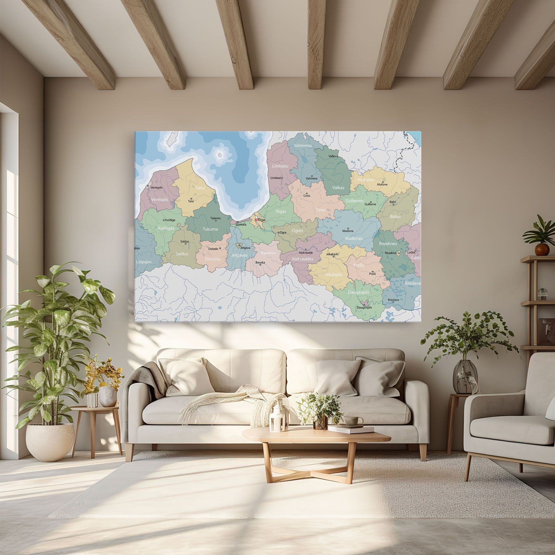Latvia Color Map mockup 6