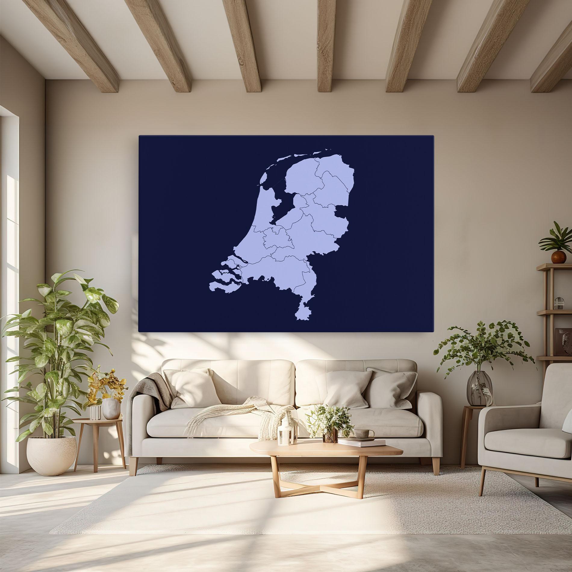 Tablou Canvas Netherlands Map mockup 6