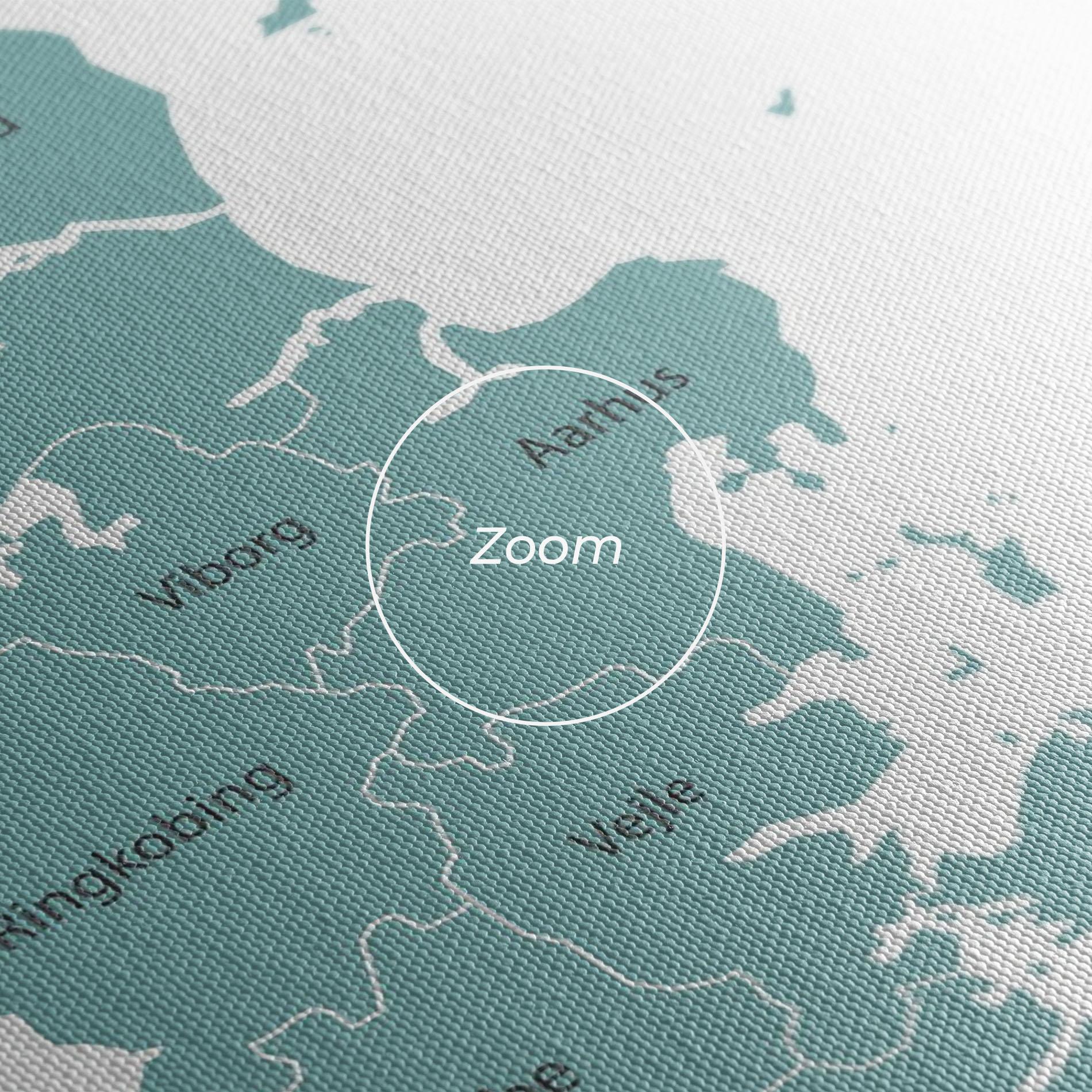 Tablou Canvas Denmark Map mockup 3