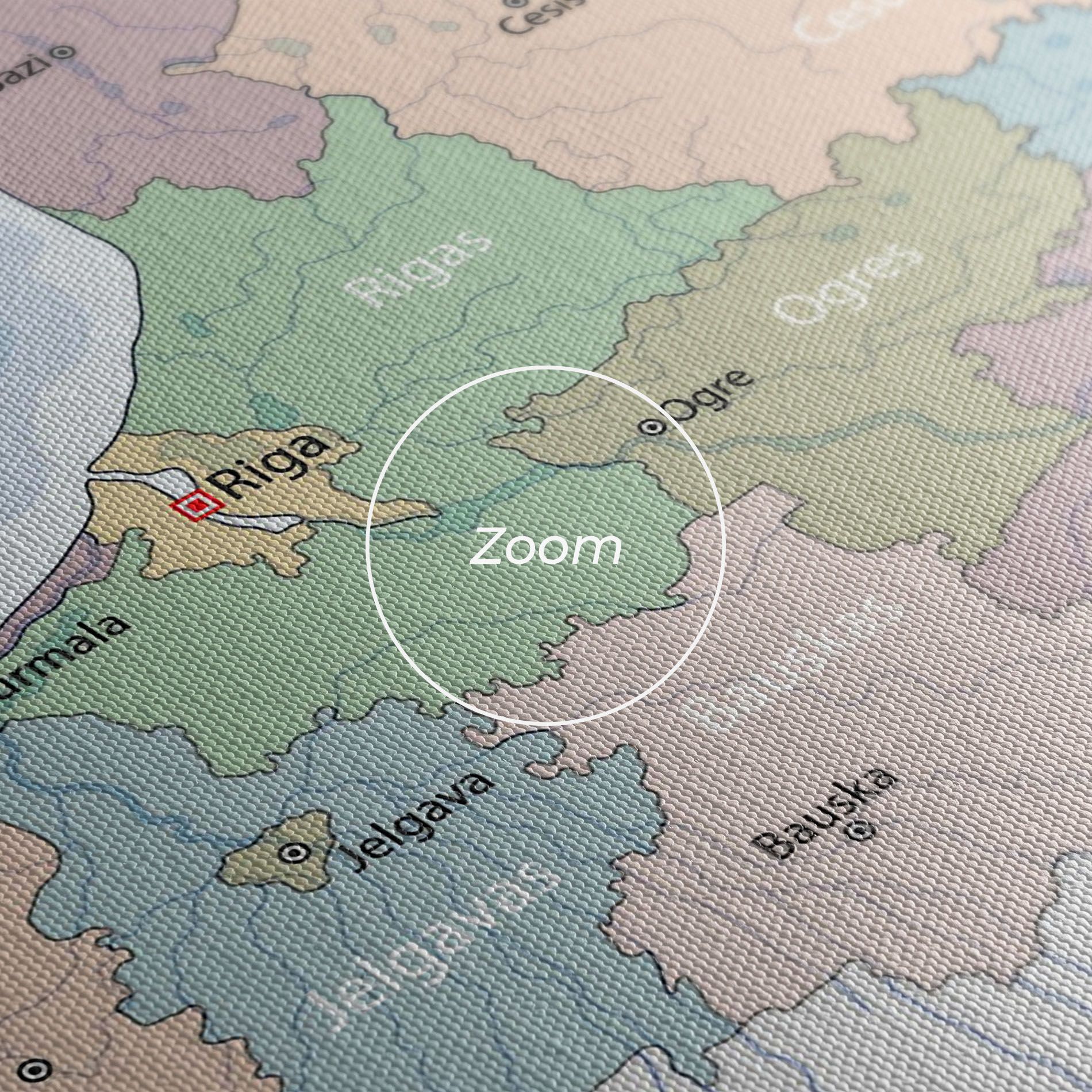 Latvia Color Map mockup 3