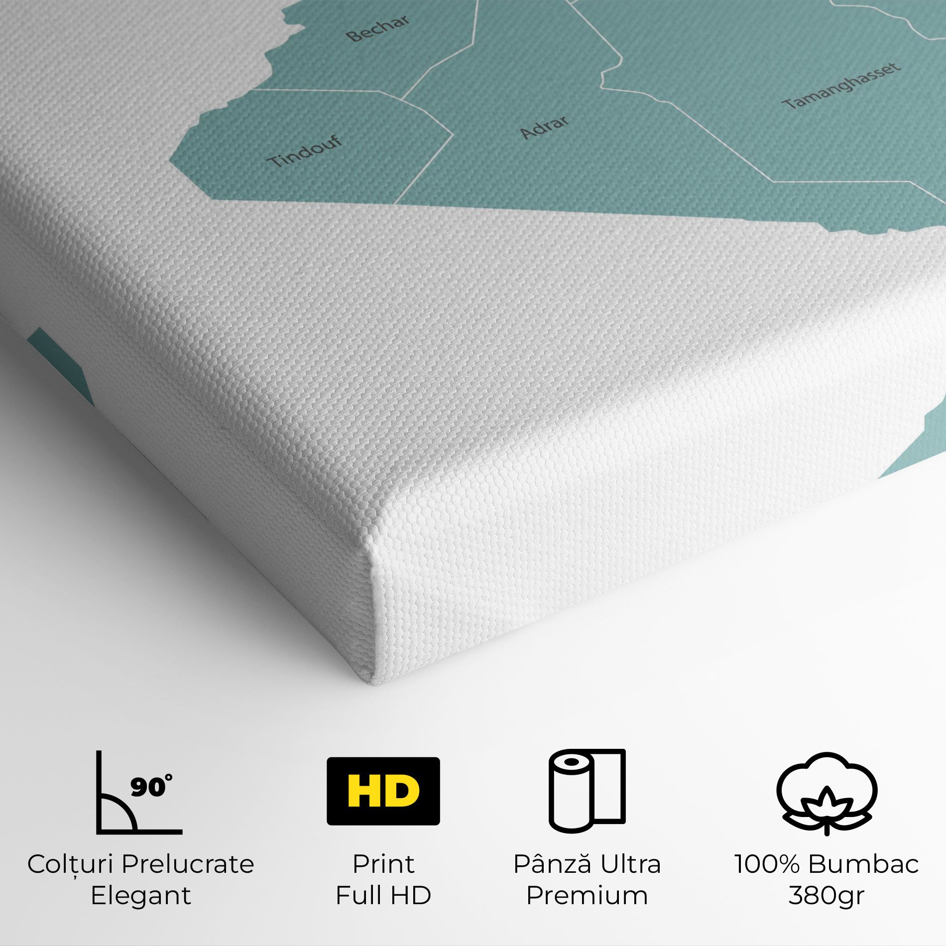 Algeria Map mockup 4