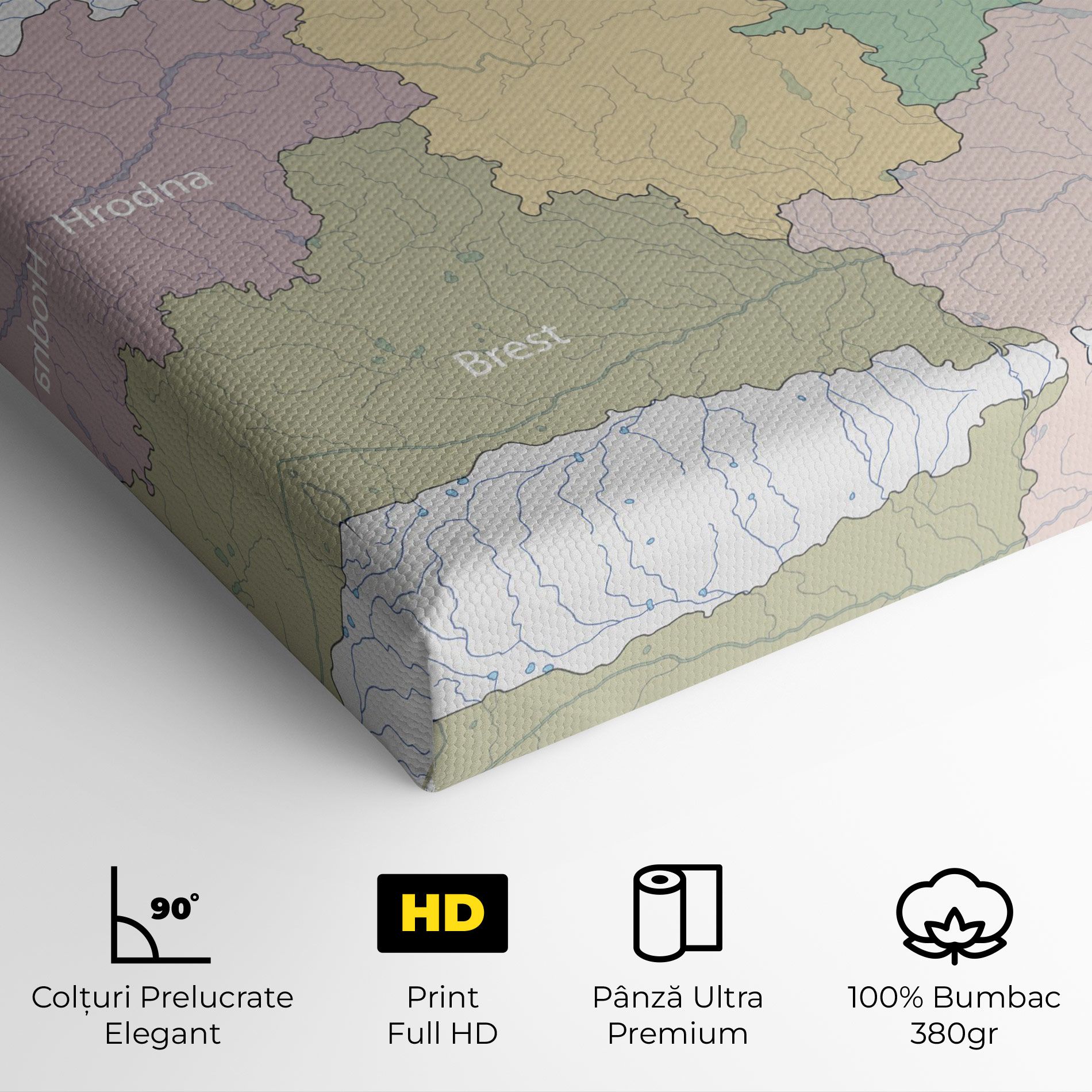 Belarus Map mockup 4