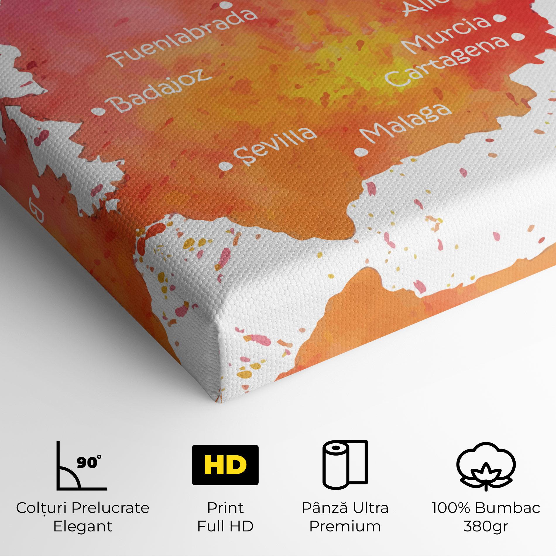 Tablou Canvas Spain Map mockup 4