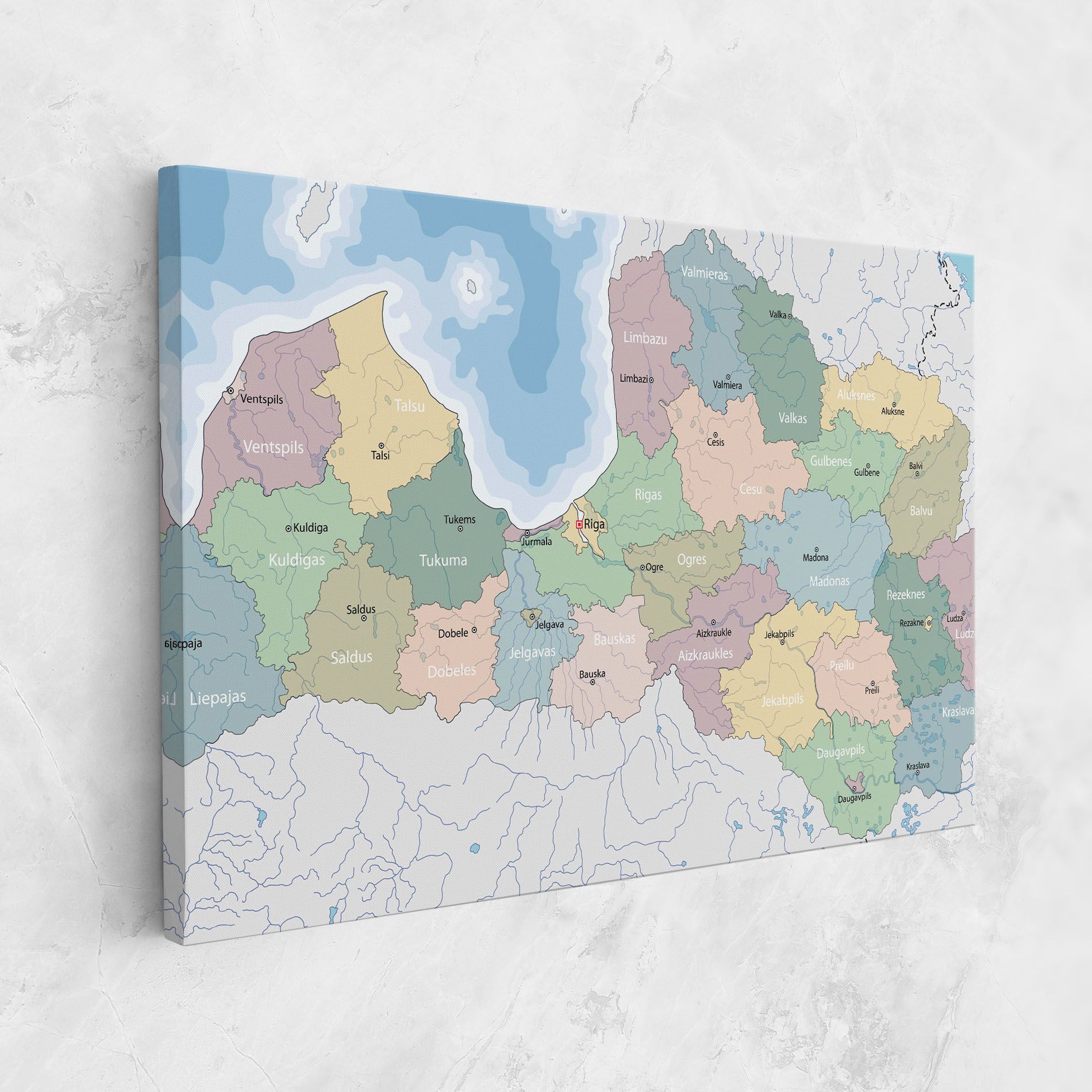 Latvia Color Map mockup 1