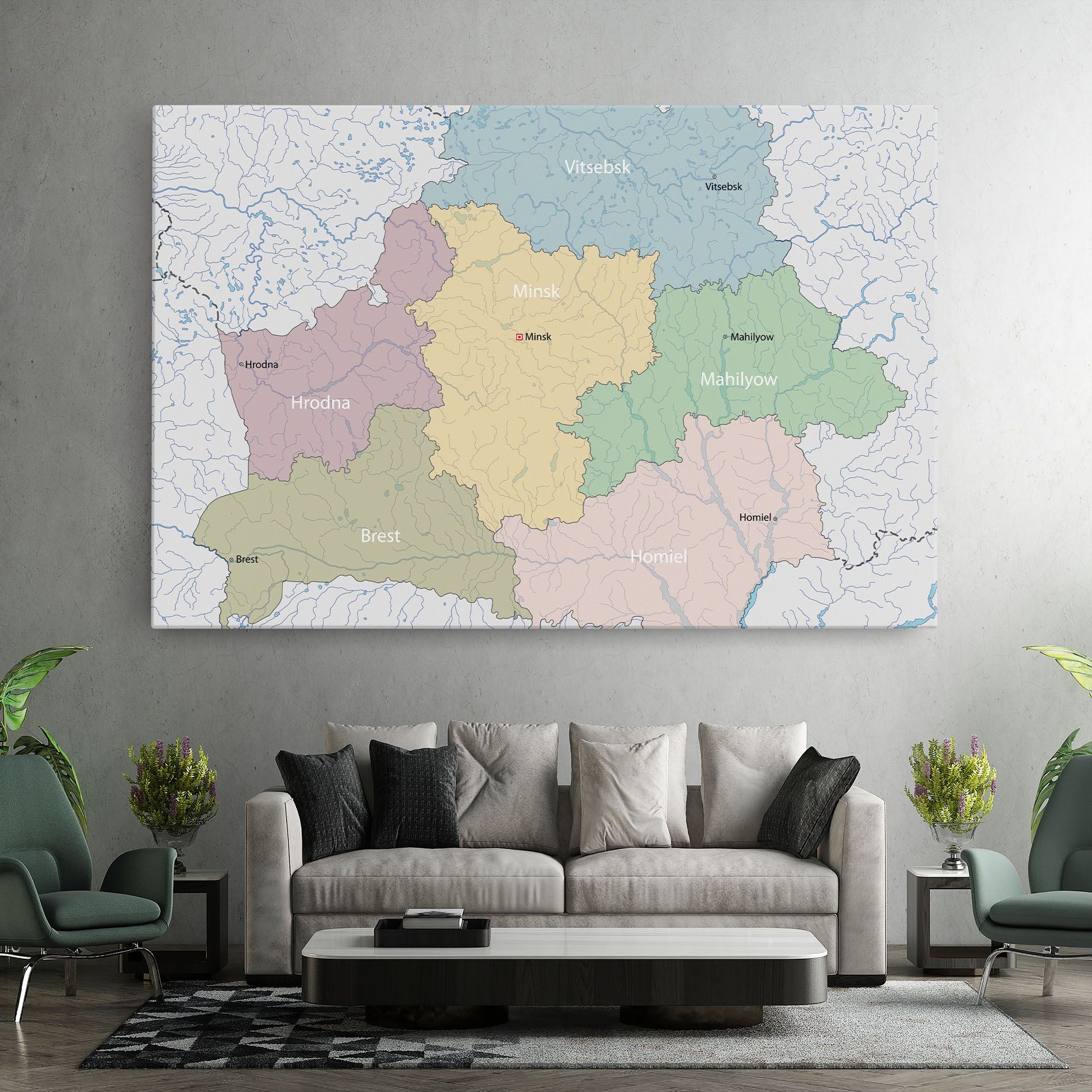 Belarus Map mockup 7