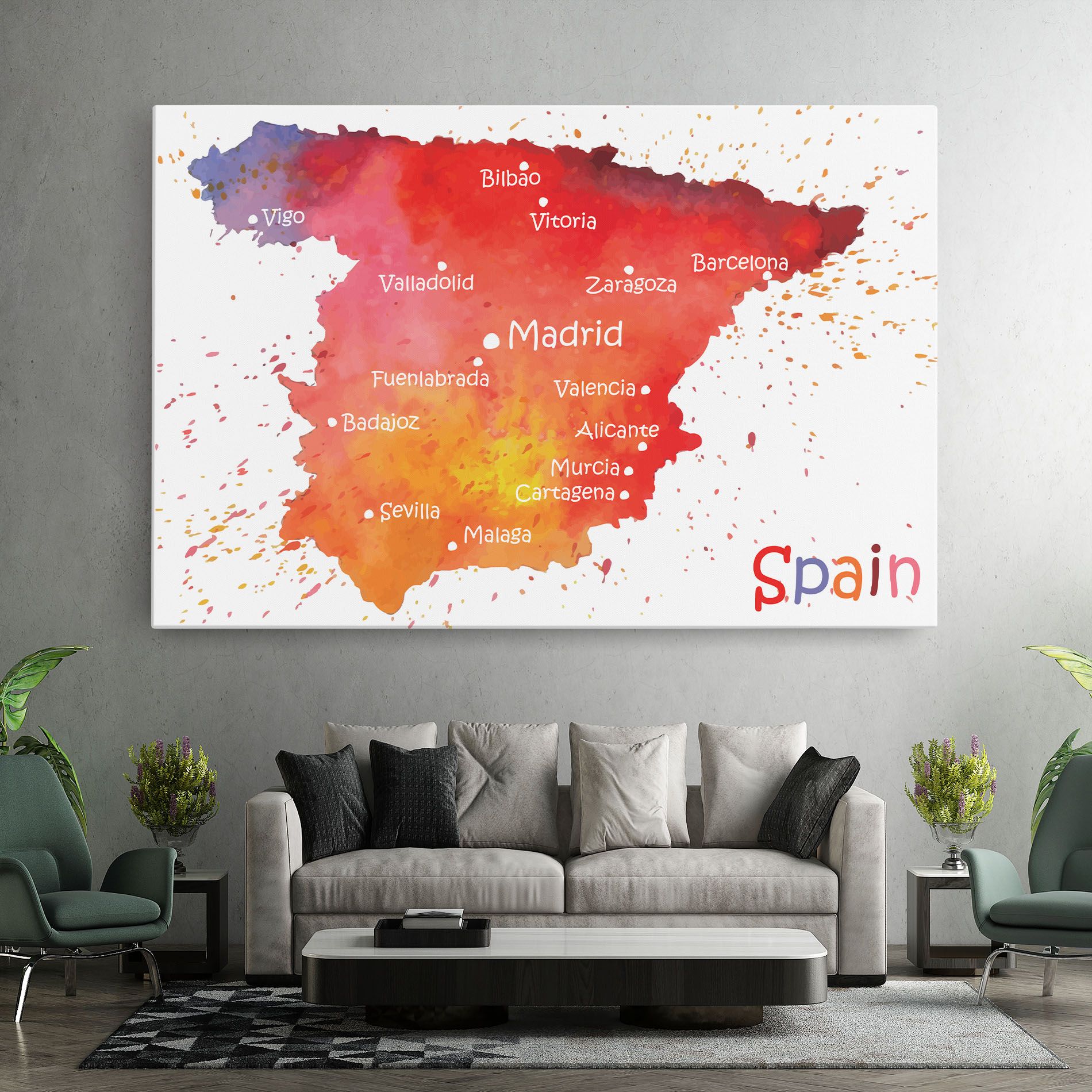 Spain Map mockup 7