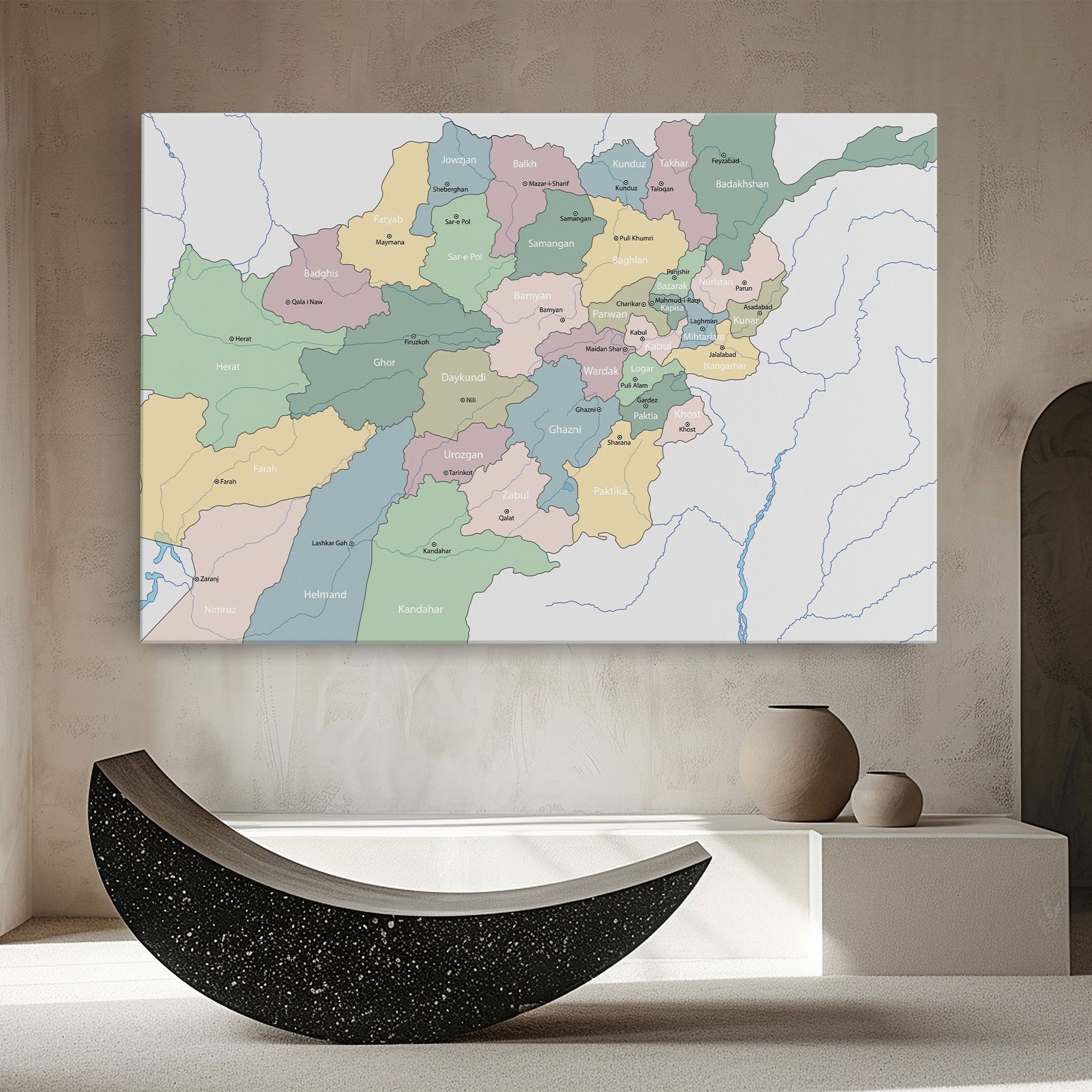 Afghanistan Map mockup 8