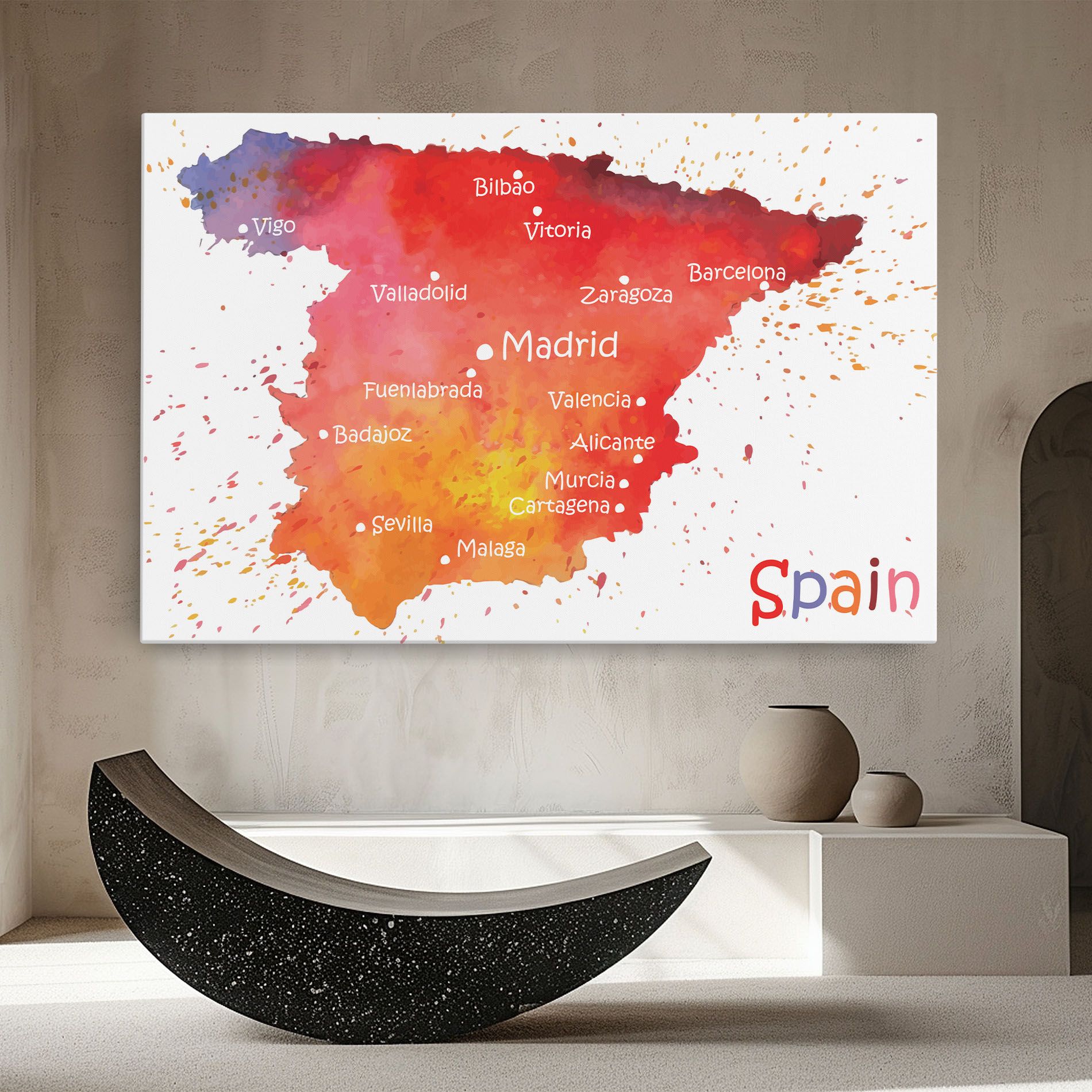 Spain Map mockup 8
