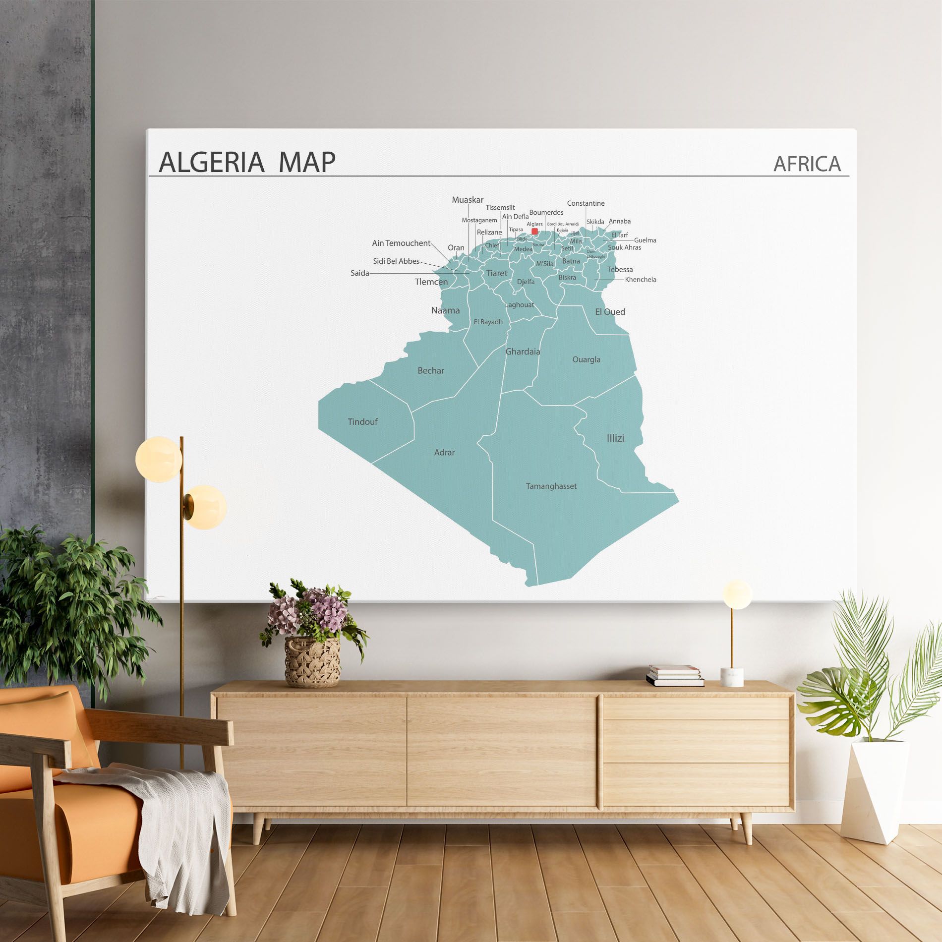 Algeria Map mockup 9