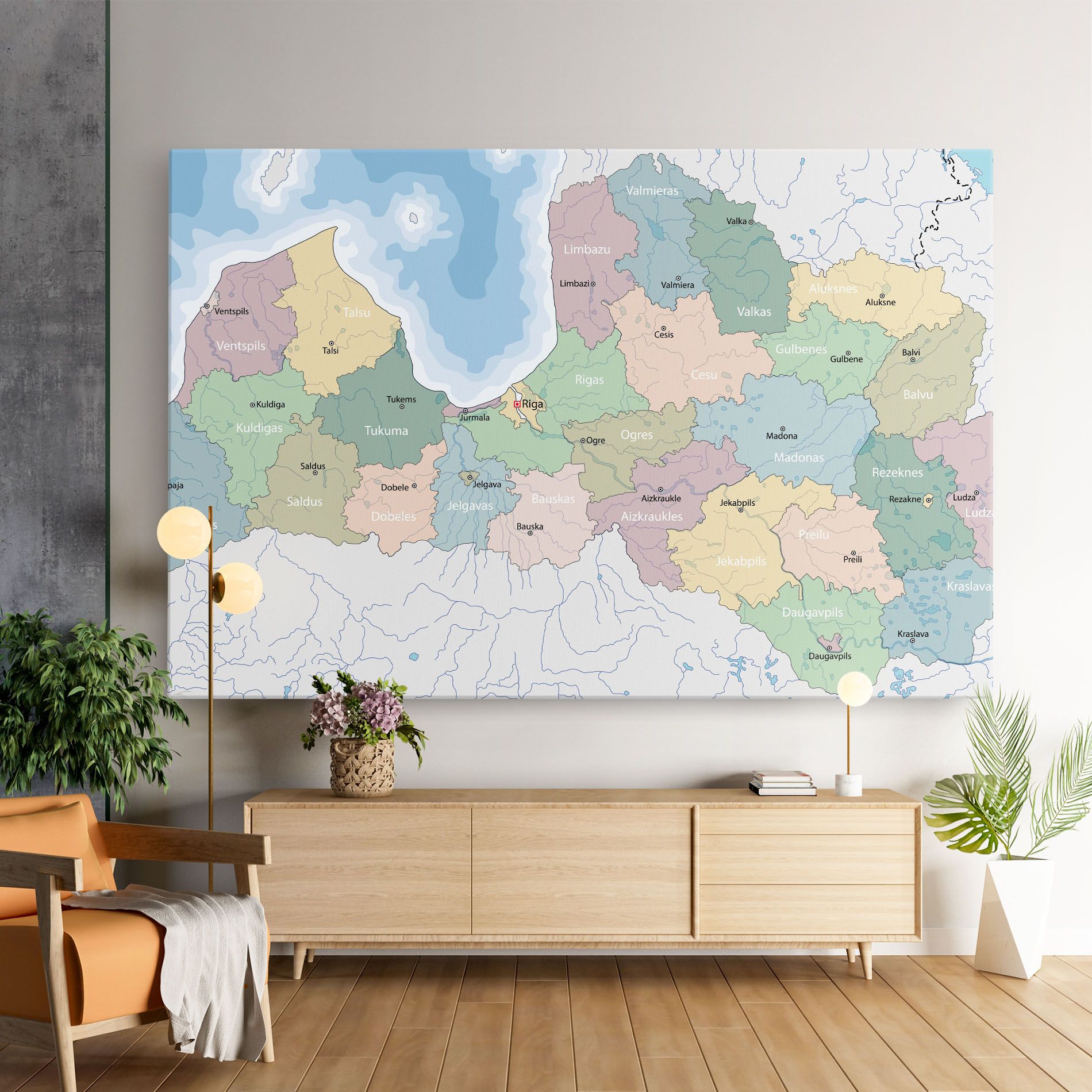 Latvia Color Map mockup 9