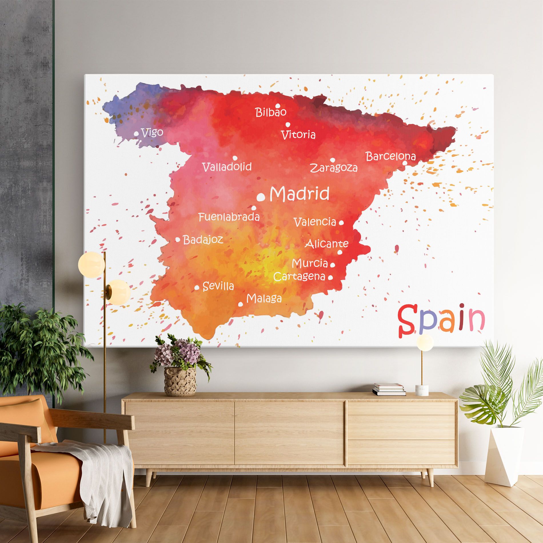 Spain Map mockup 9