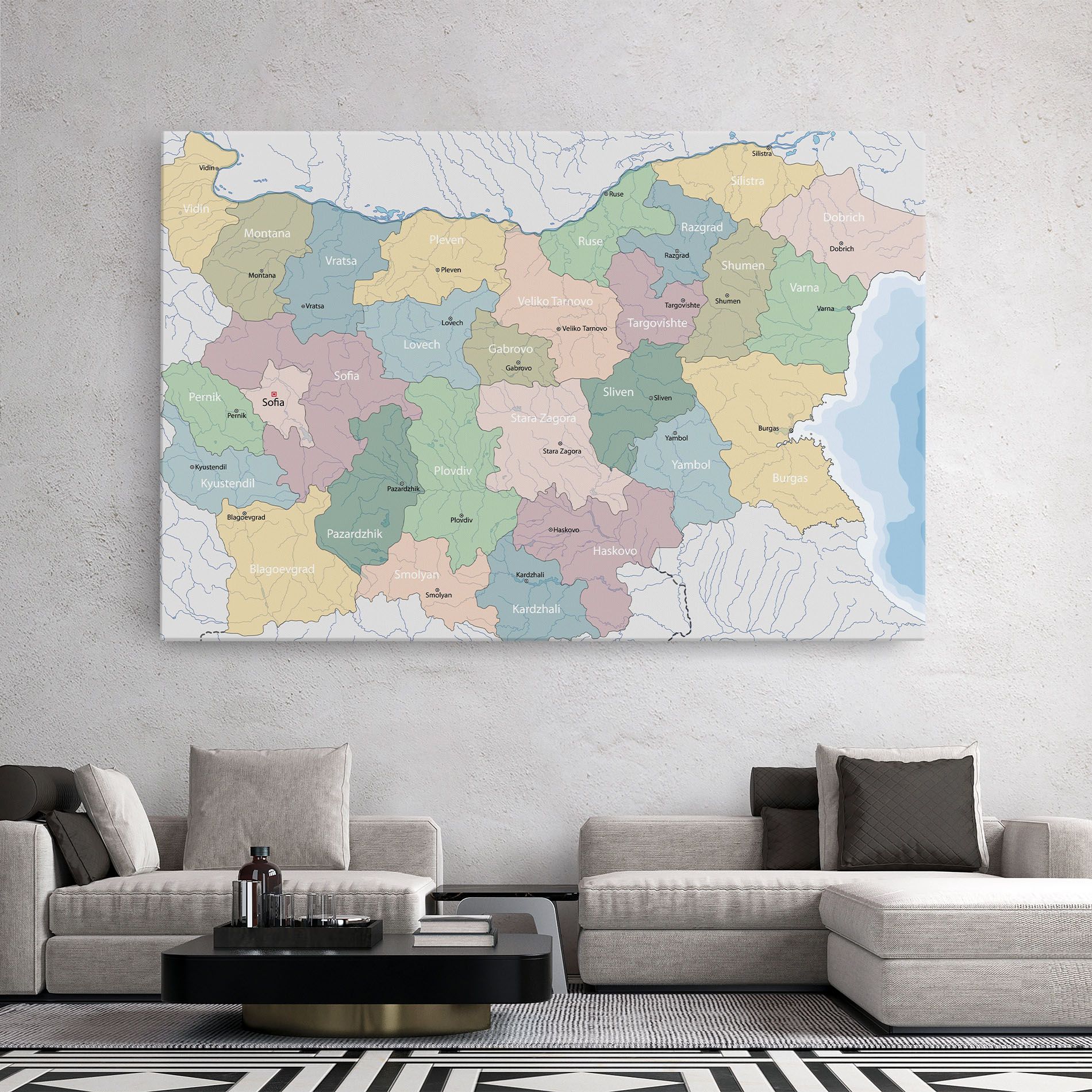 Bulgaria Map mockup 2