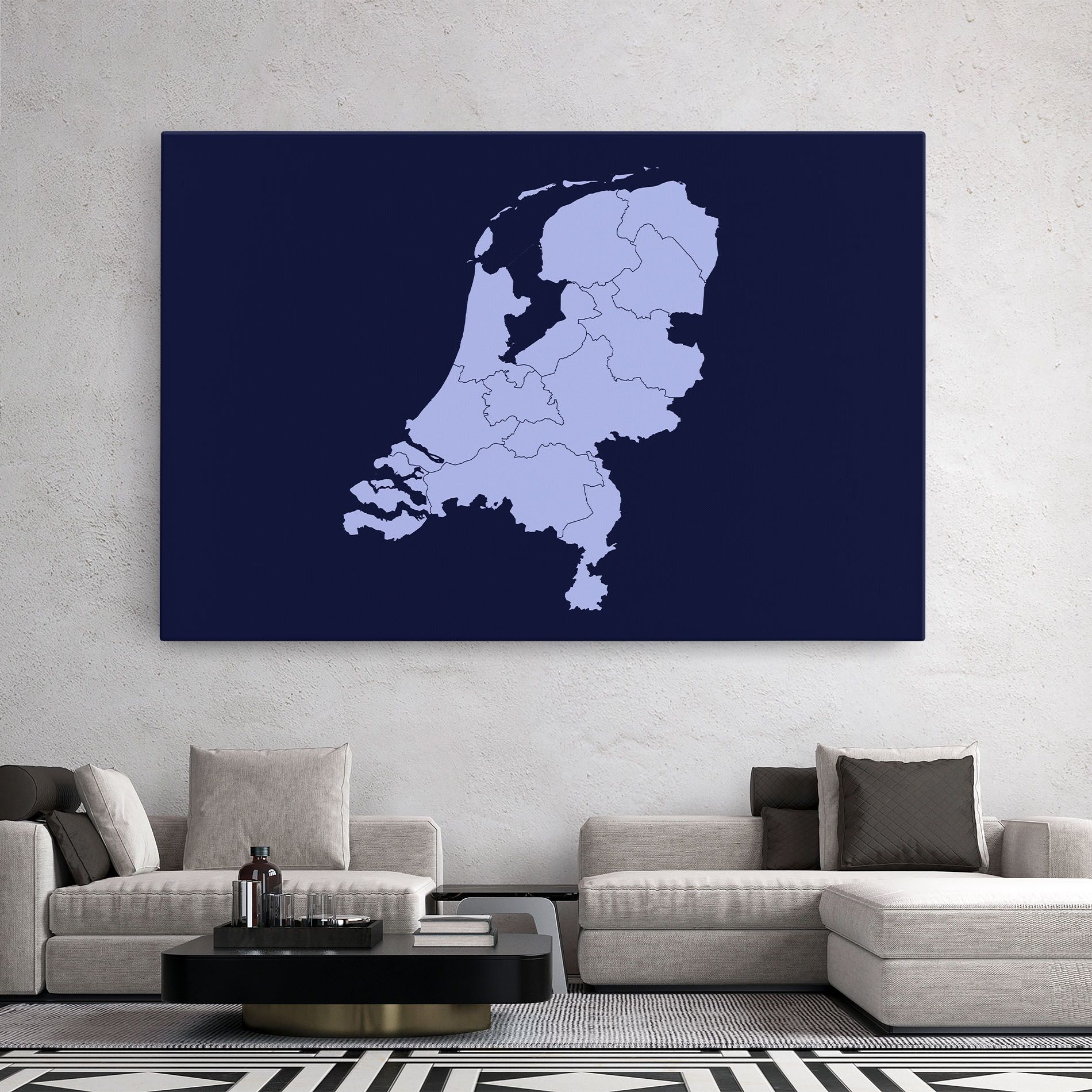 Netherlands Map mockup 2