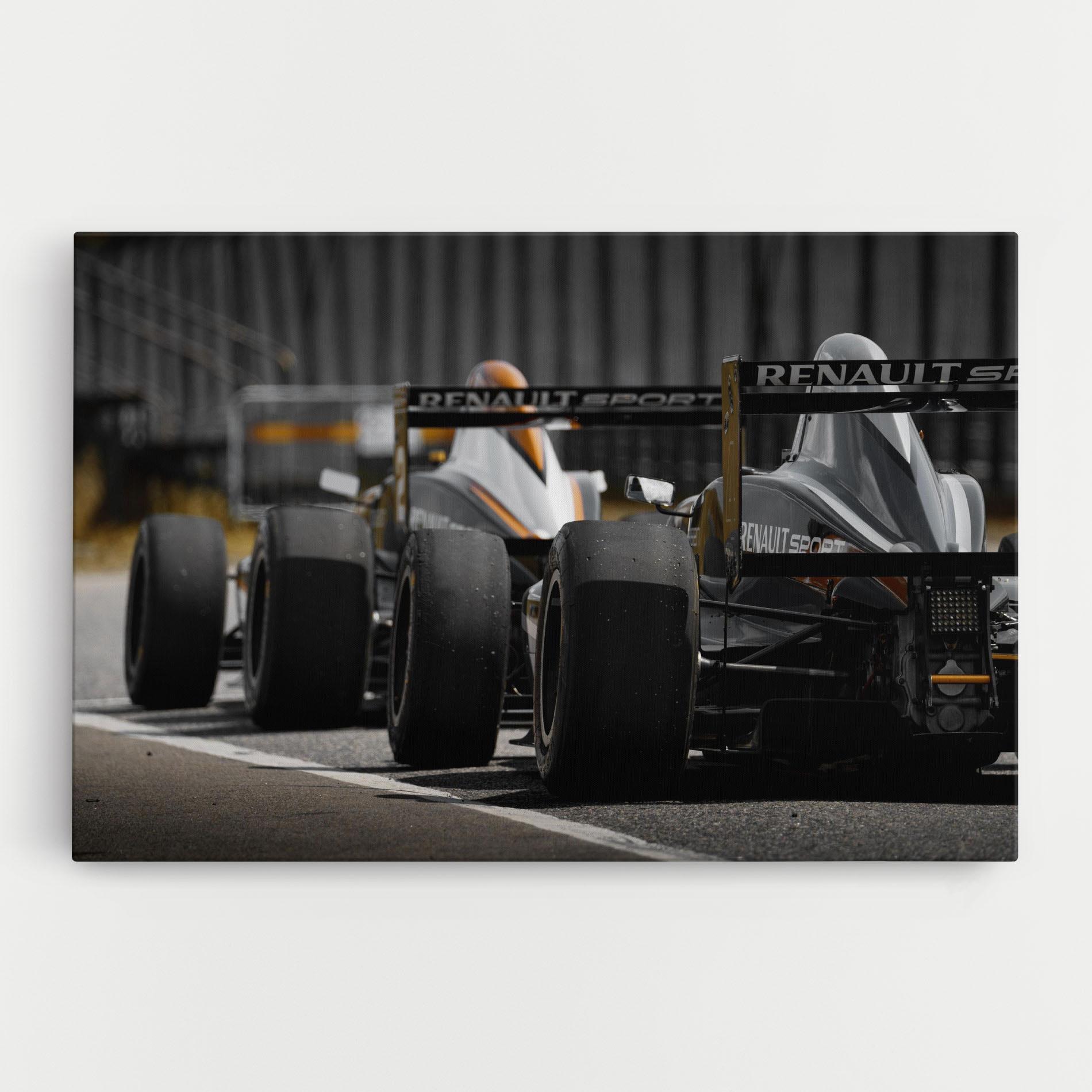 Tablou Canvas Grey F1 Cars mockup 0