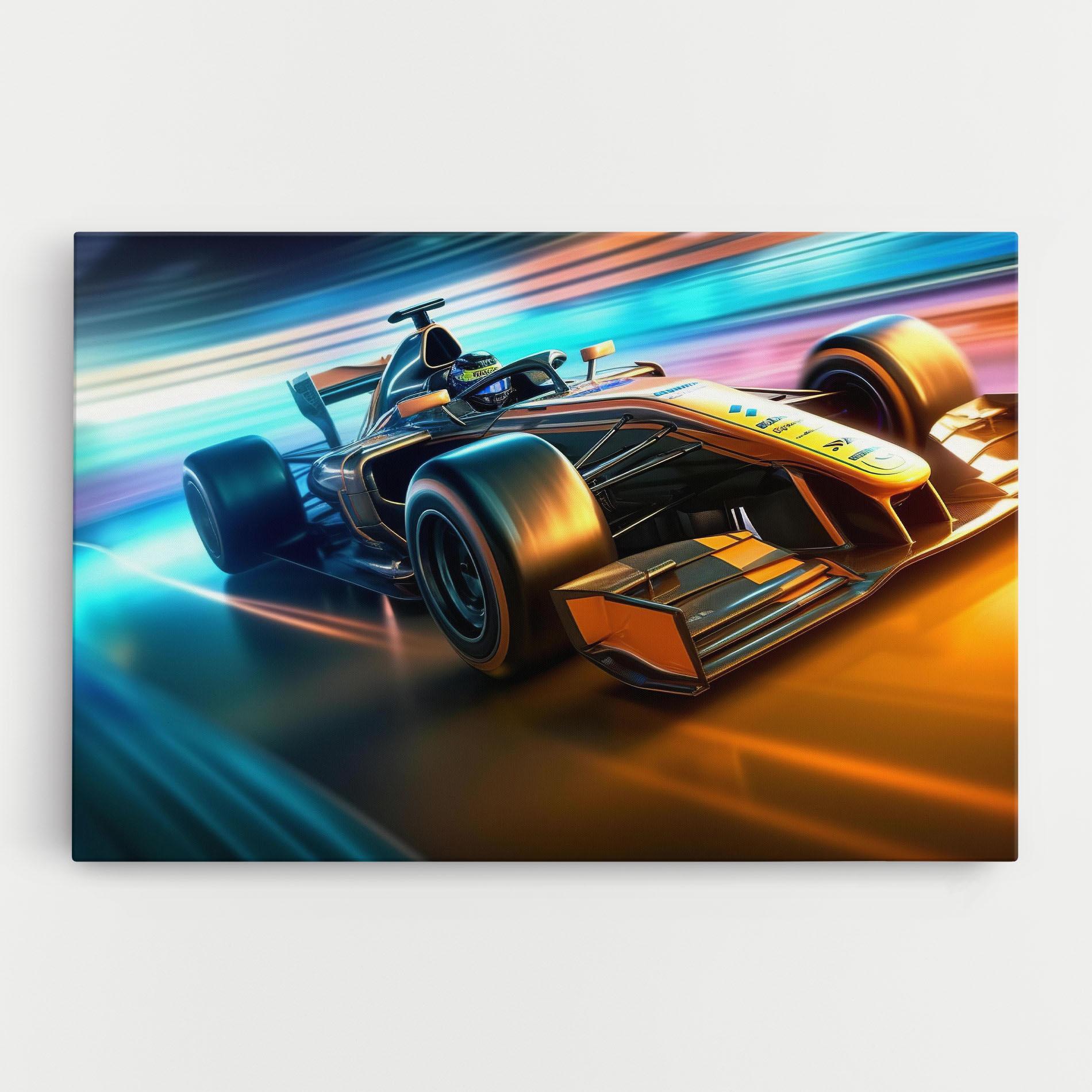 Tablou Canvas Yellow Blue F1 mockup 0