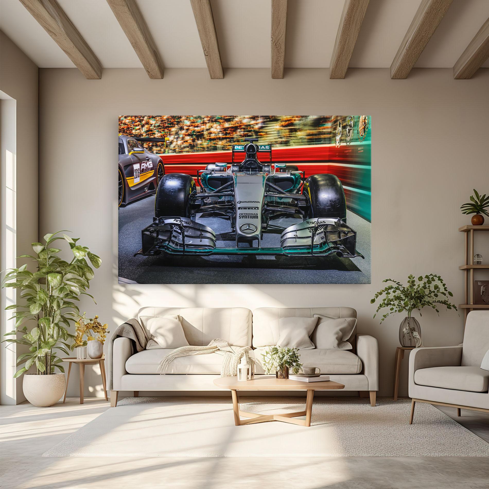 Tablou Canvas Black Green F1 mockup 6