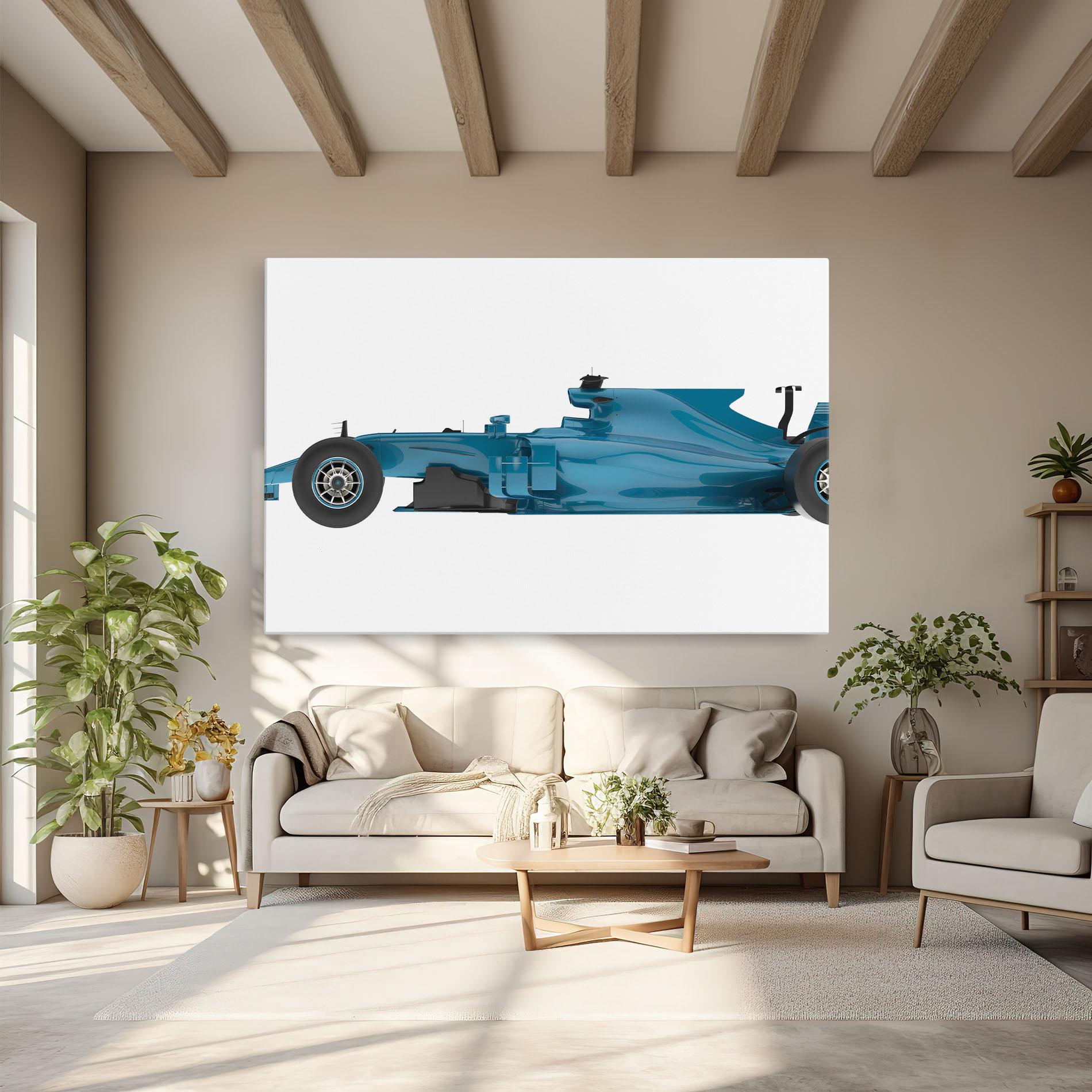 Tablou Canvas Blue F1 Toy mockup 6