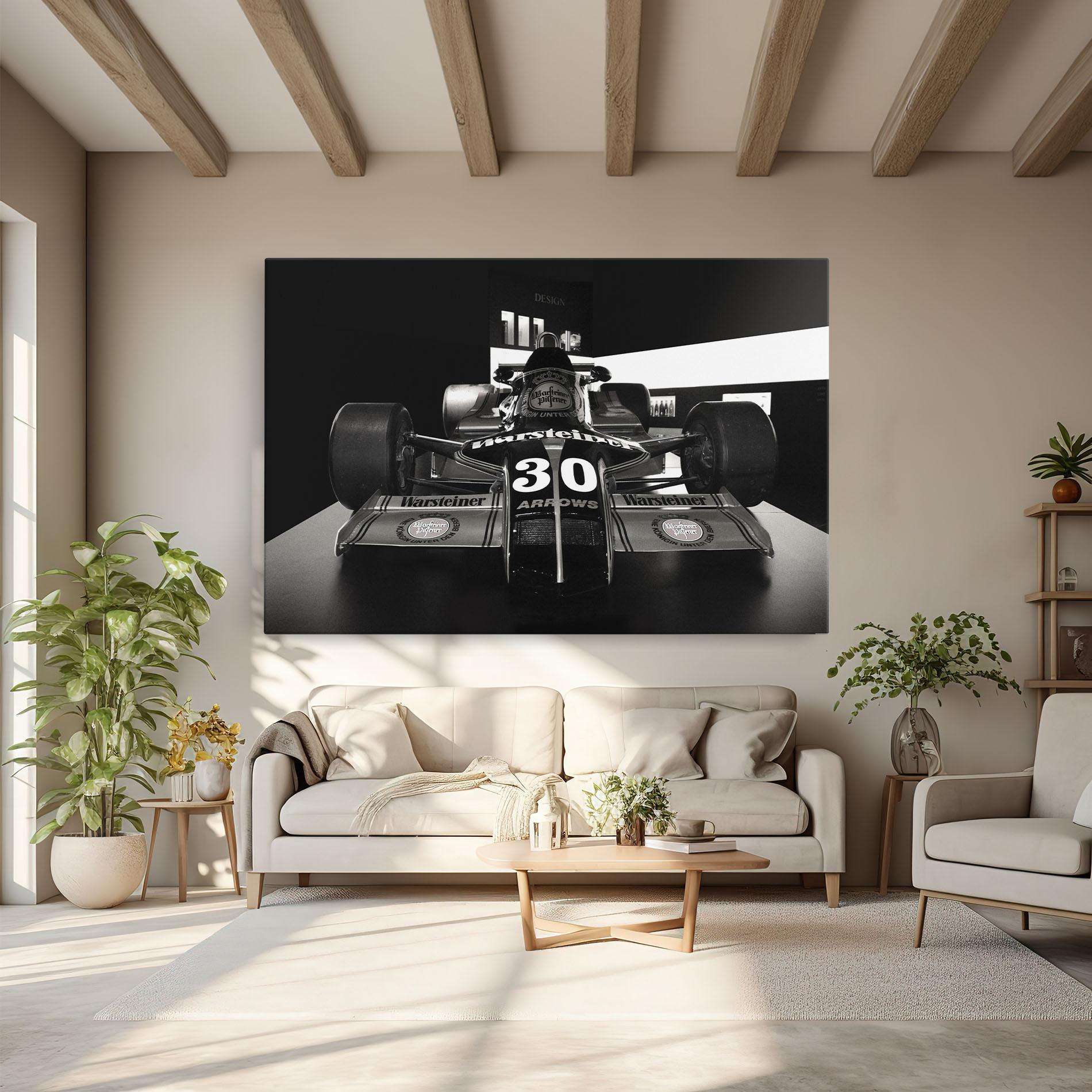 Tablou Canvas Formula 1 Car Grey mockup 6