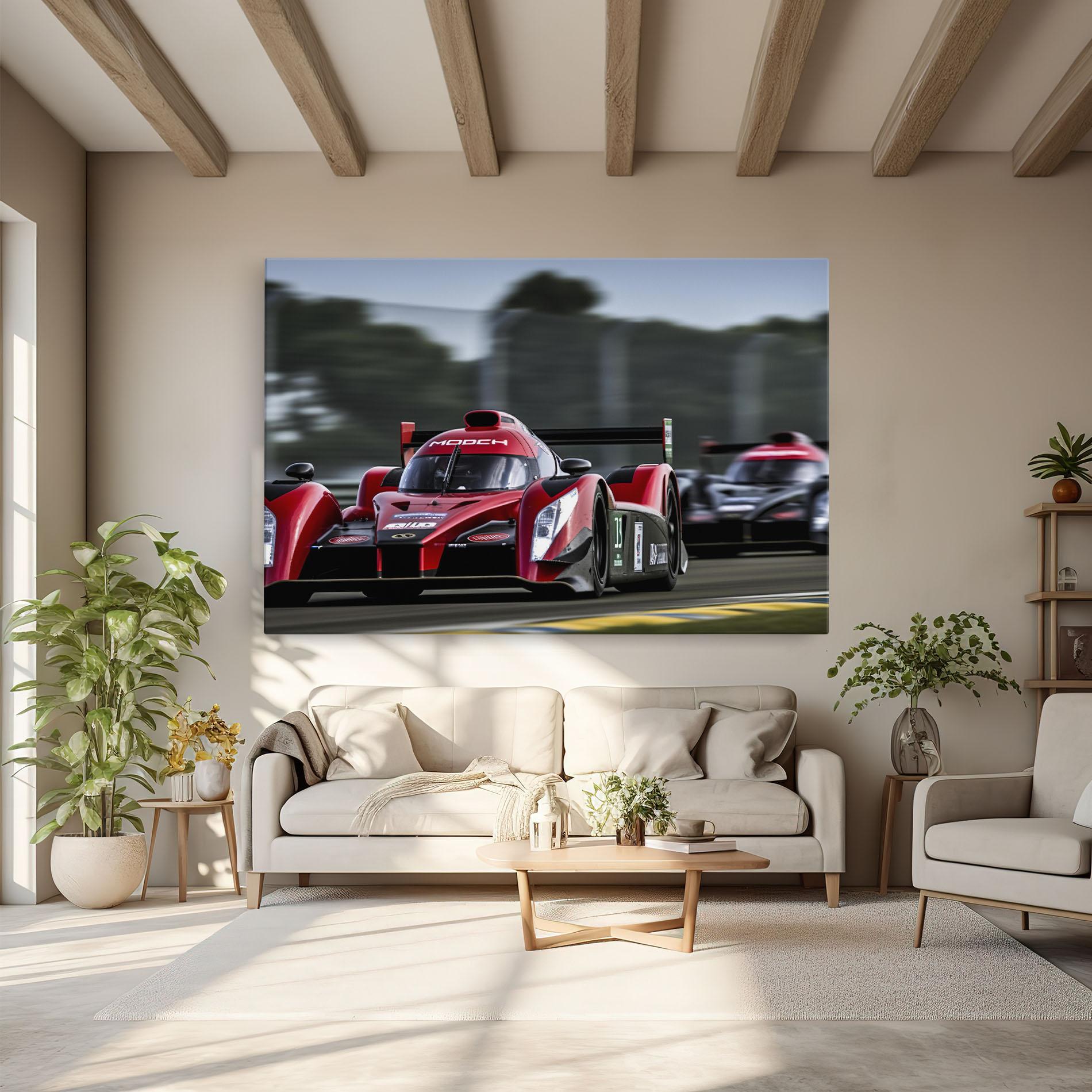 Tablou Canvas Red Racing Cars mockup 6