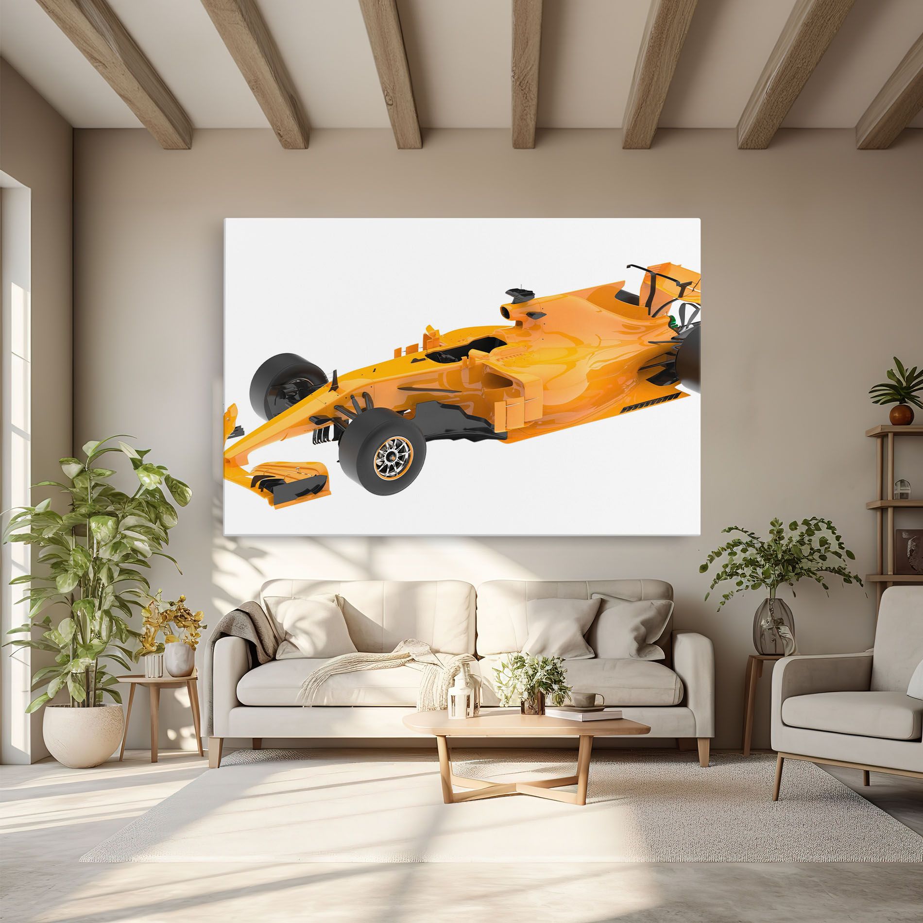 Yellow F1 Toy mockup 6