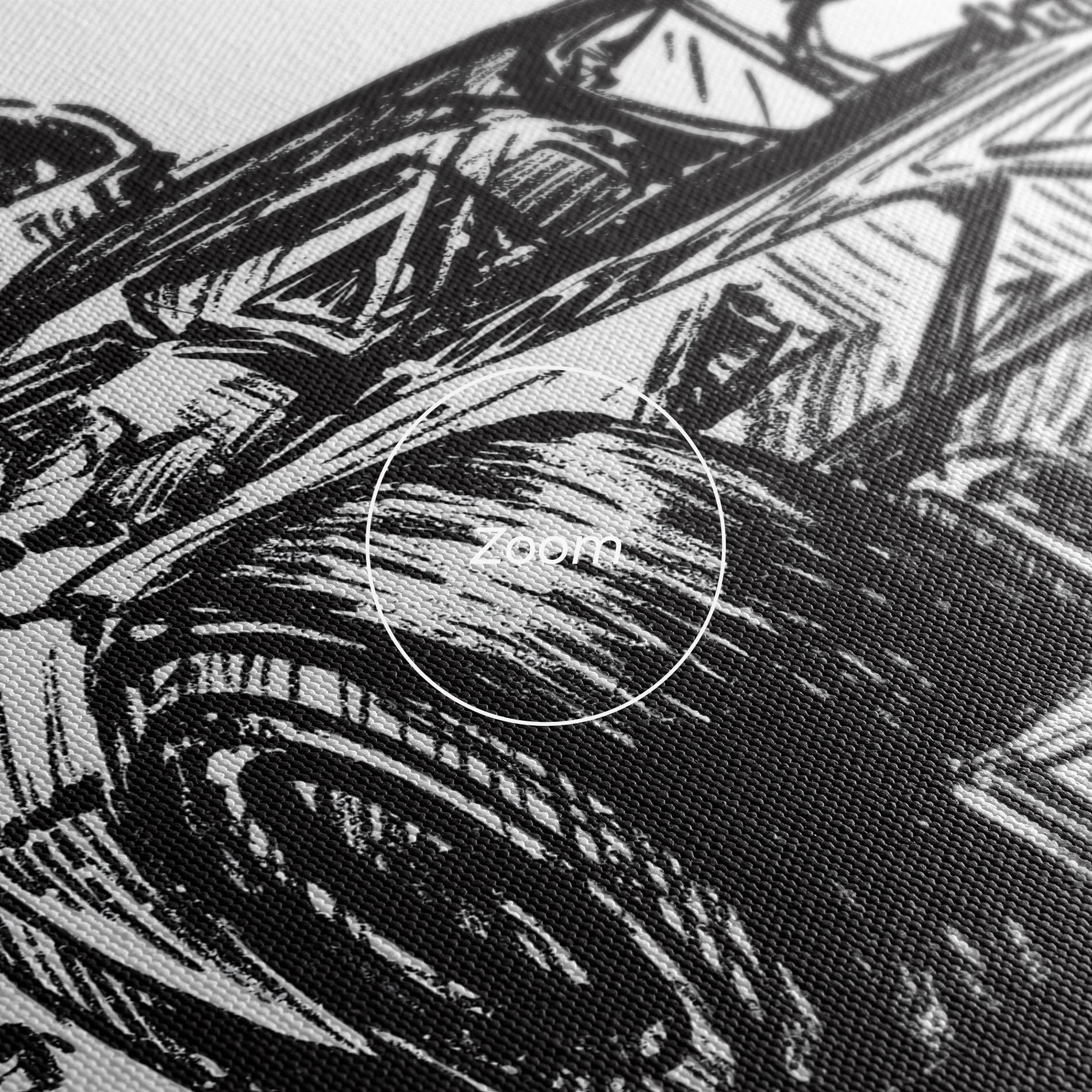 Tablou Canvas Black Line F1 mockup 3