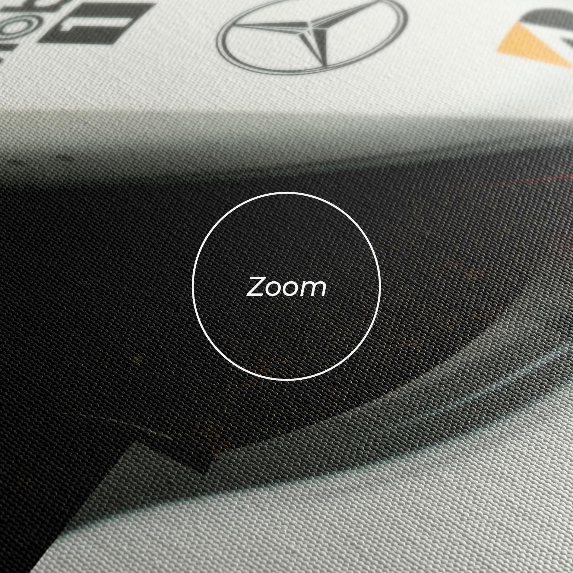 Tablou Canvas White F1 Car mockup 3