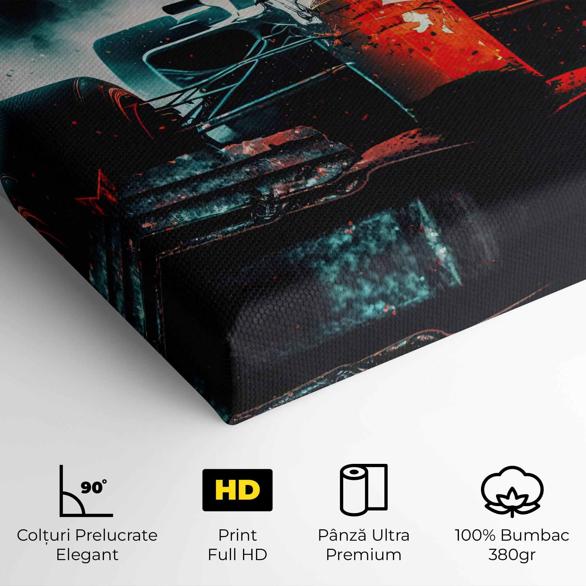 Tablou Canvas Blue Red F1 mockup 4
