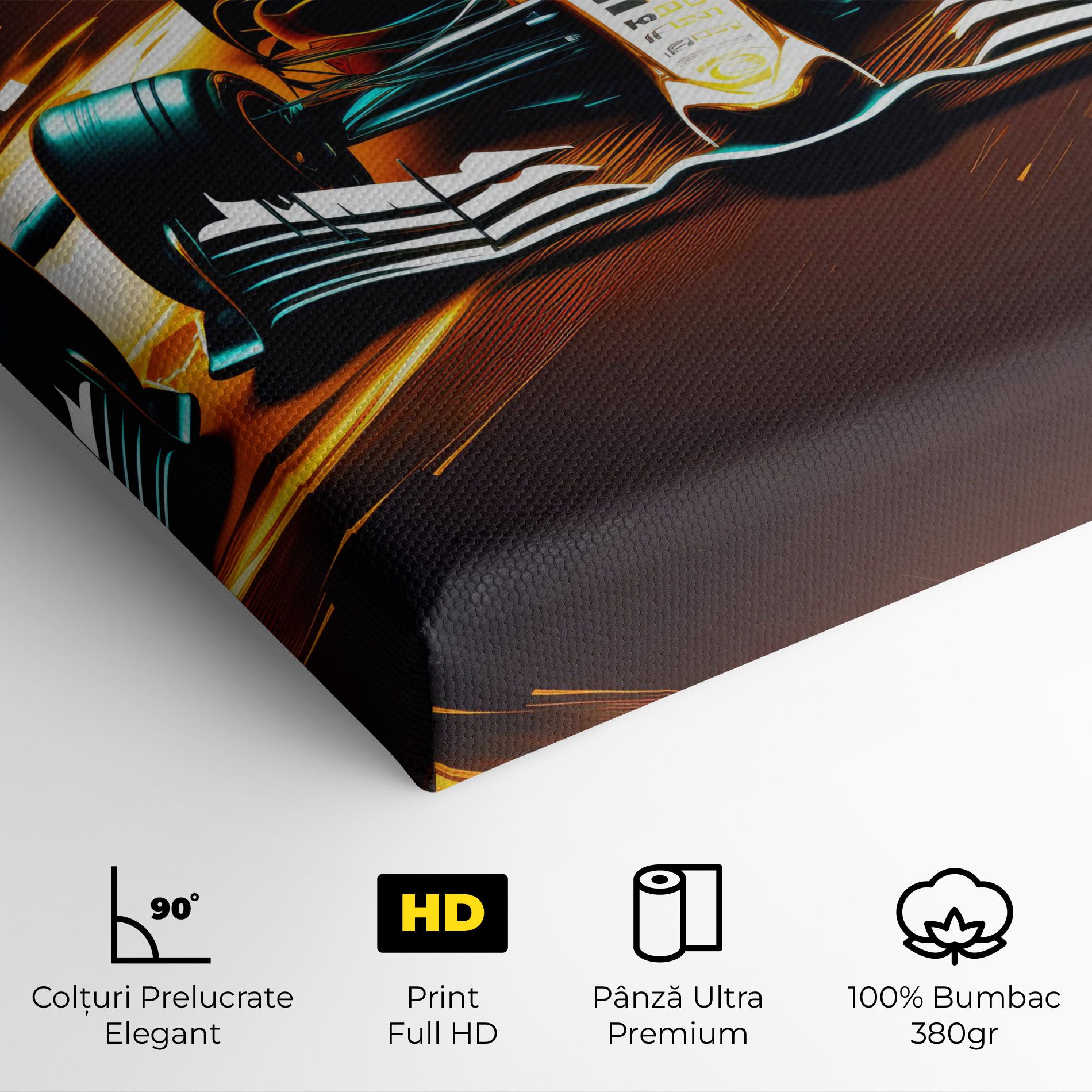 Orange Racing Car mockup 4