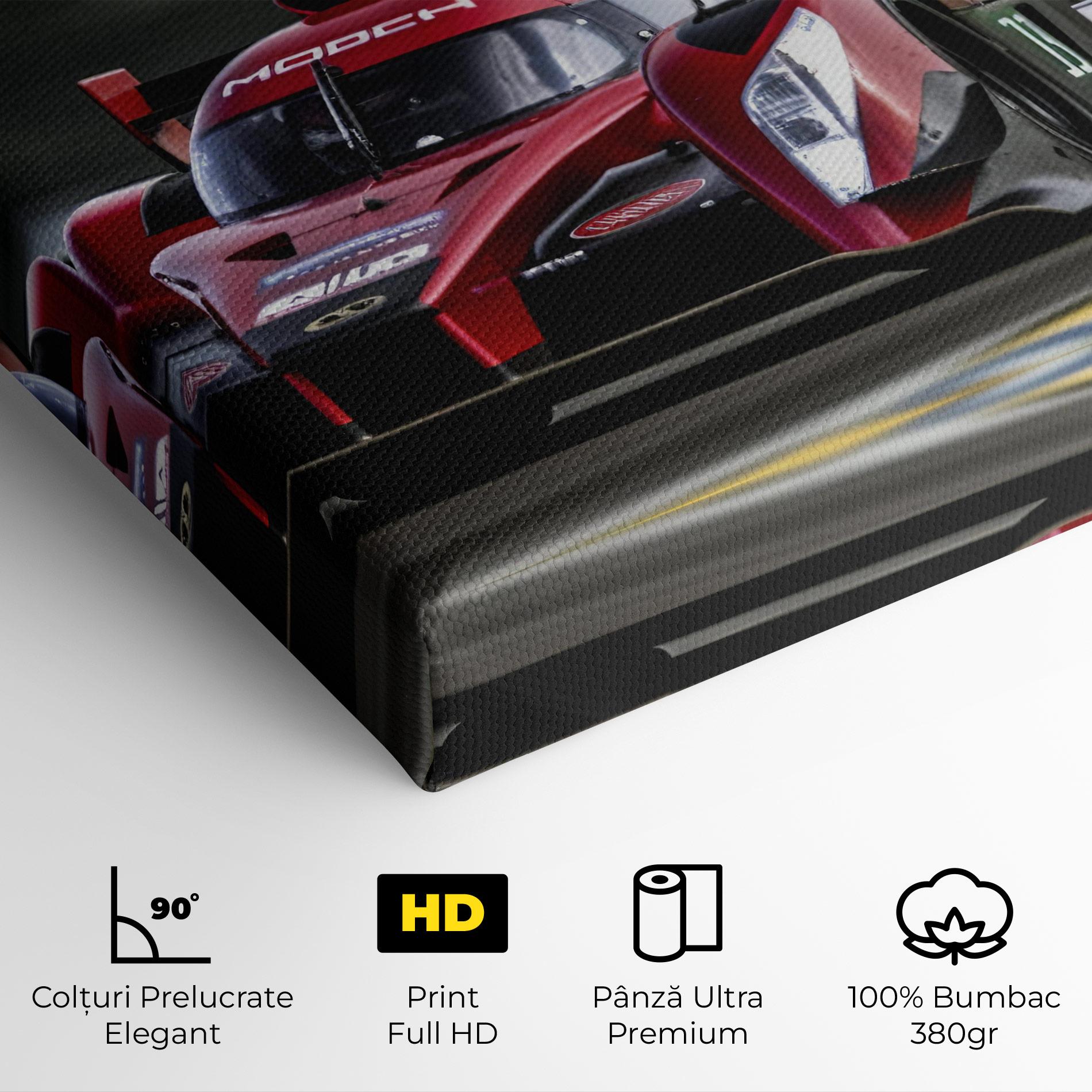 Tablou Canvas Red Racing Cars mockup 4