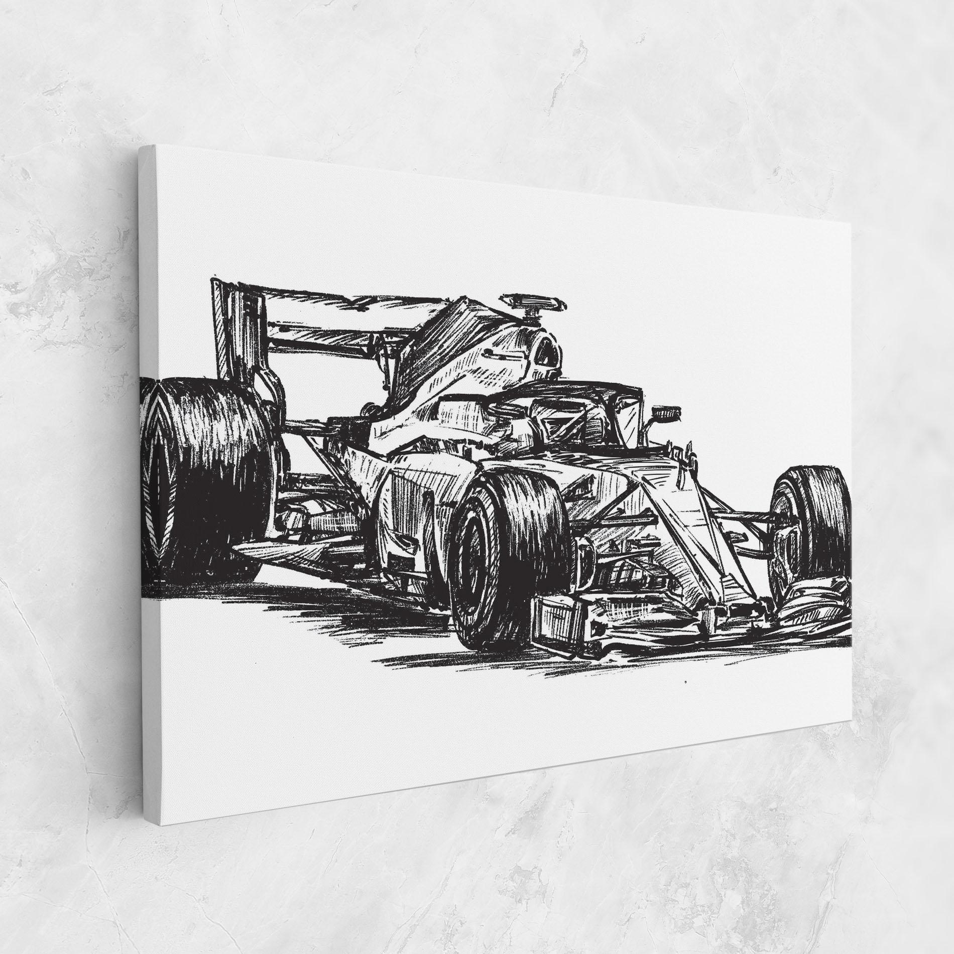 Tablou Canvas Black Line F1 mockup 1