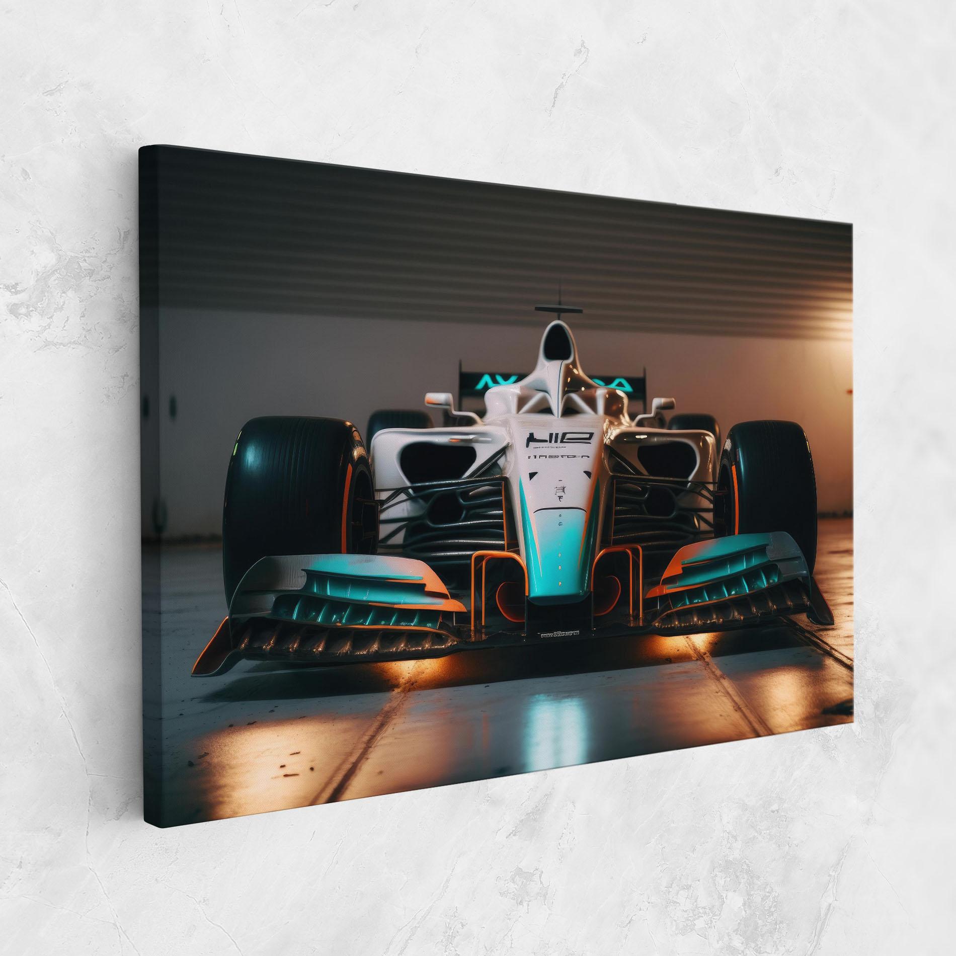 Tablou Canvas Blue White F1 mockup 1