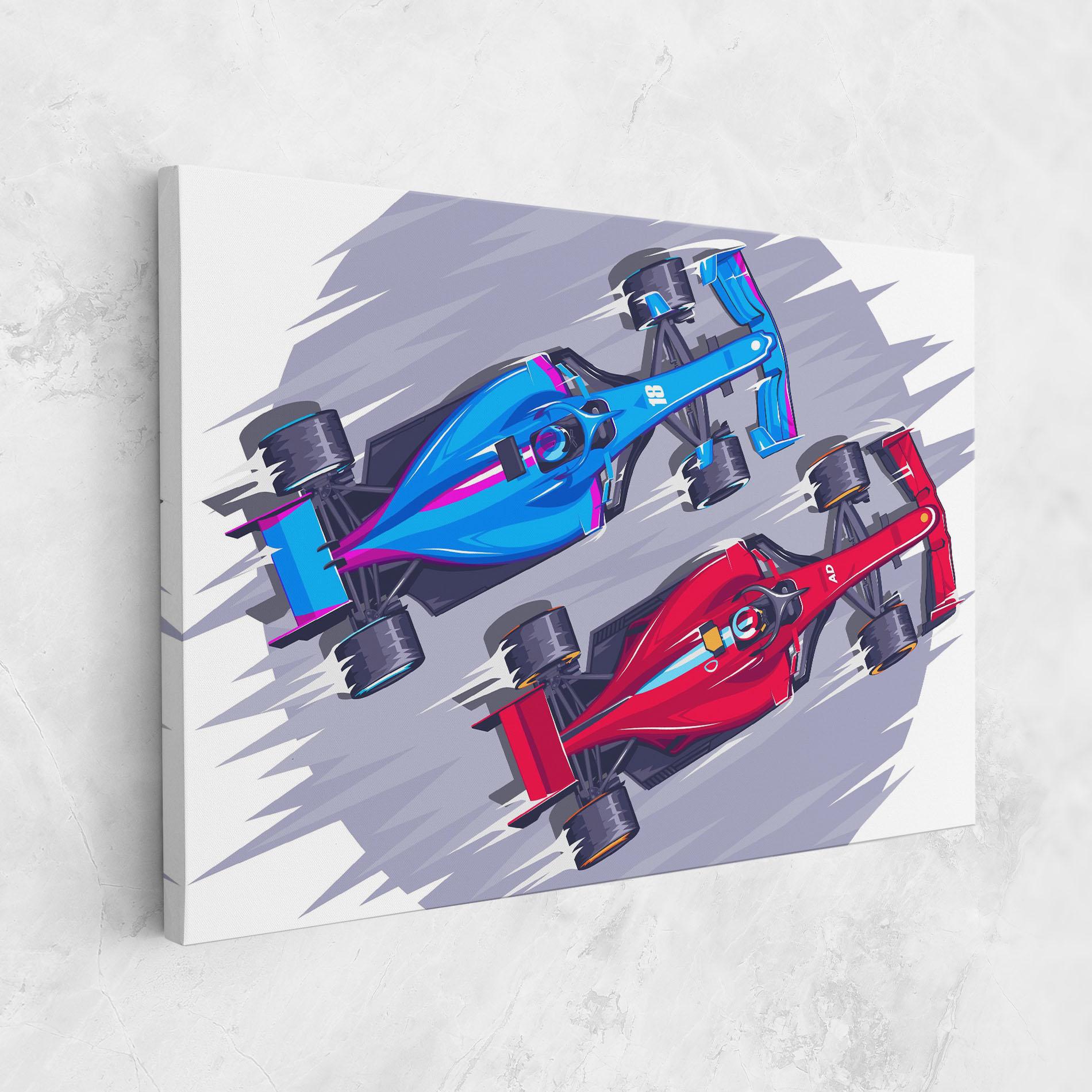 Tablou Canvas Bolides mockup 1