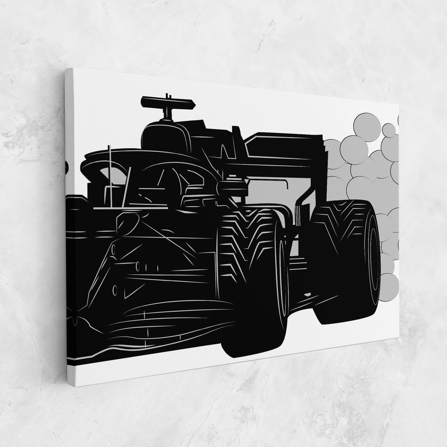 Tablou Canvas Car F1 Smoke mockup 1