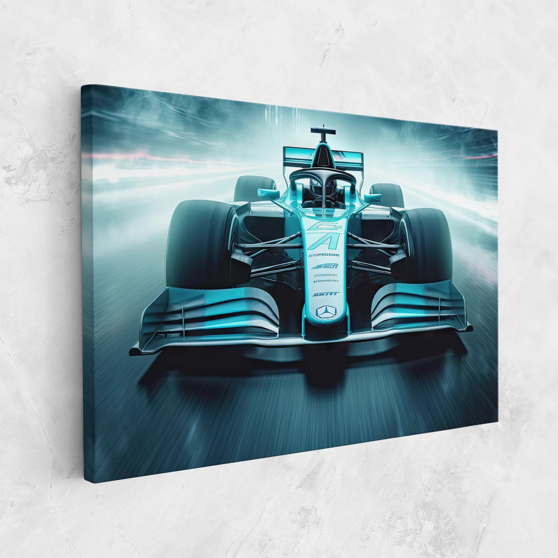 Tablou Canvas F1 Smoke Cars mockup 1