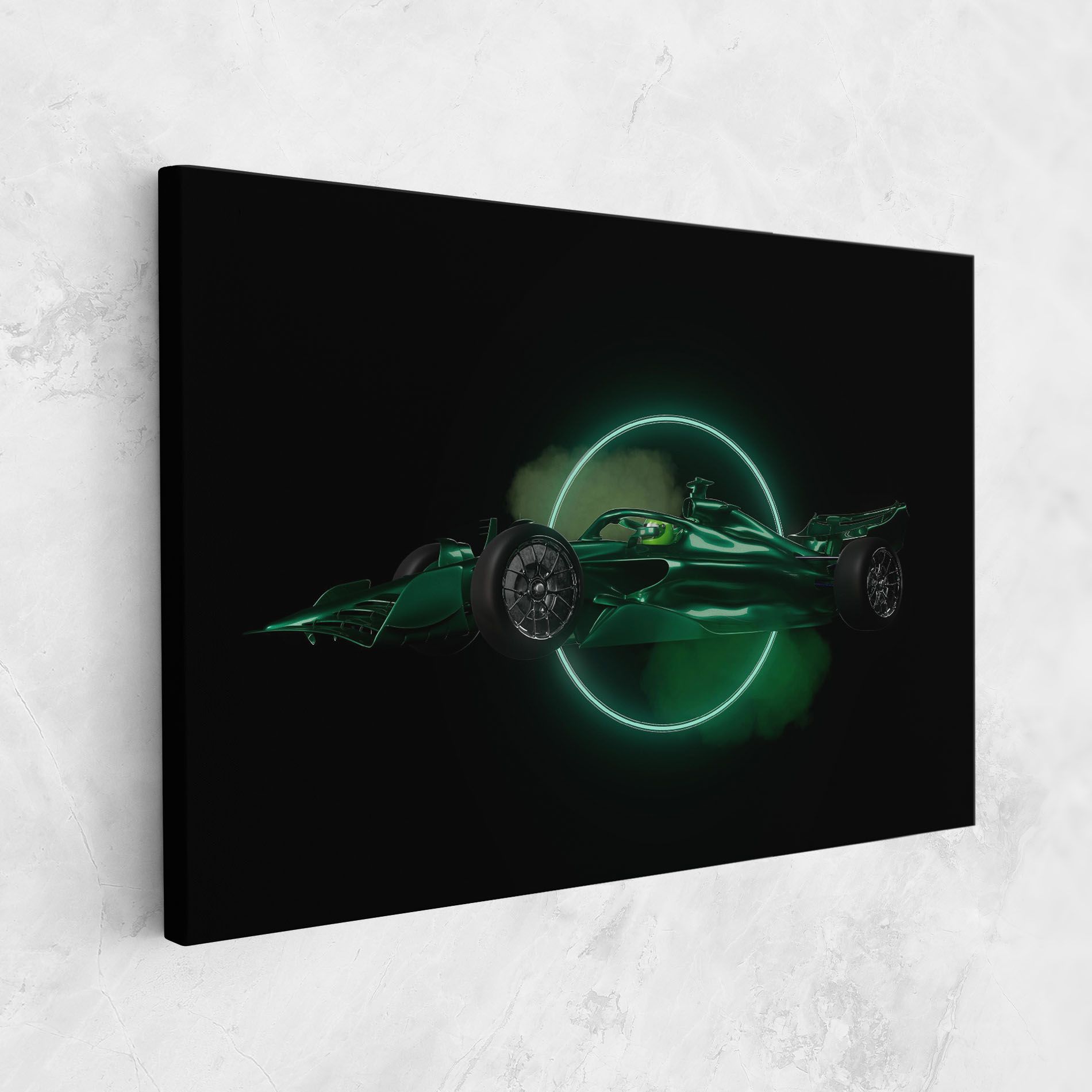 Green Racing Car mockup 1