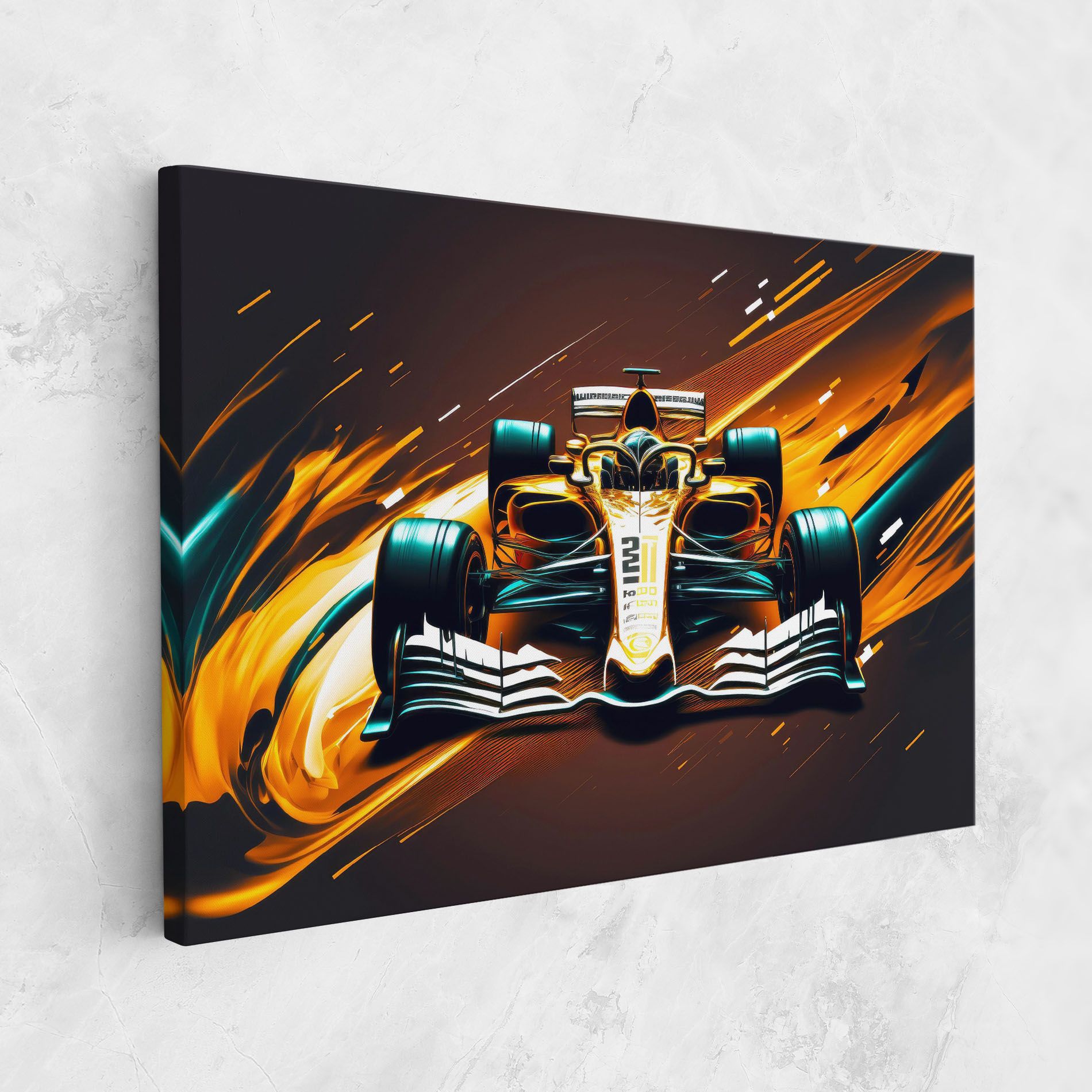 Orange Racing Car mockup 1