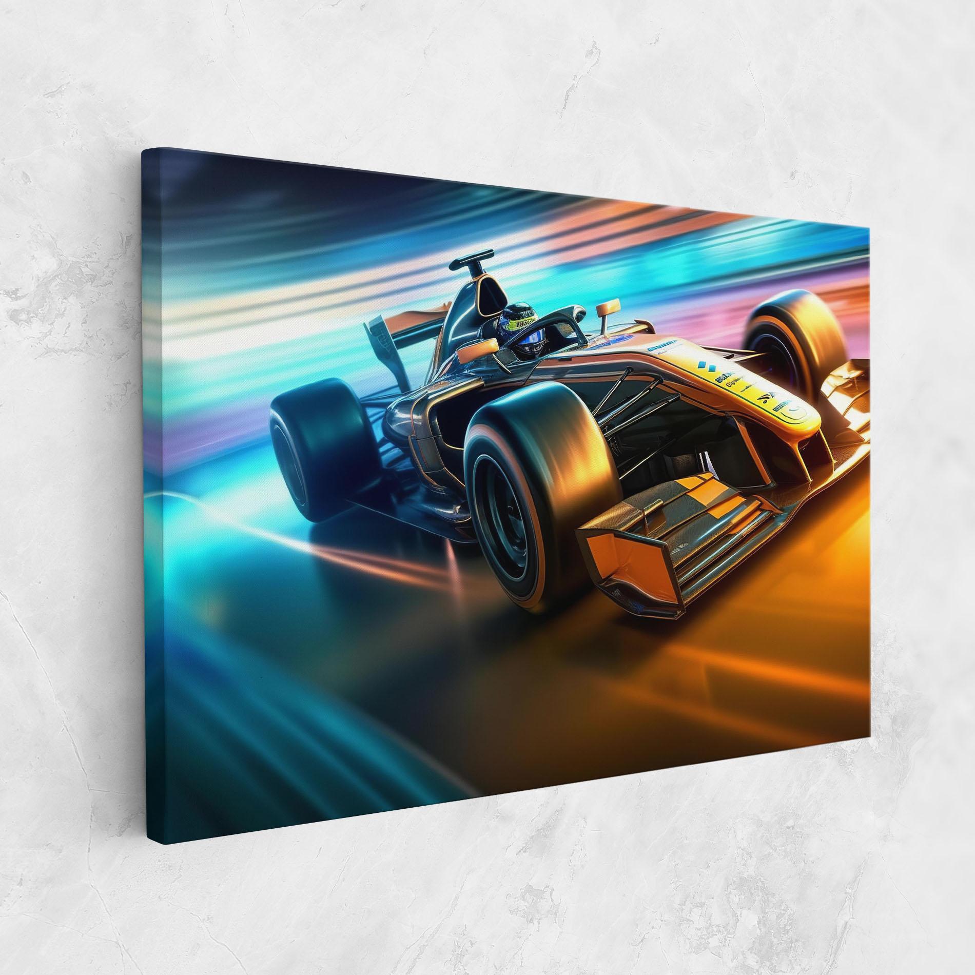 Tablou Canvas Yellow Blue F1 mockup 1