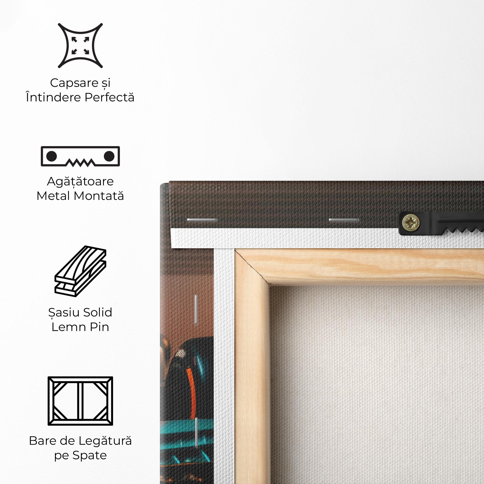 Tablou Canvas Blue White F1 mockup 5