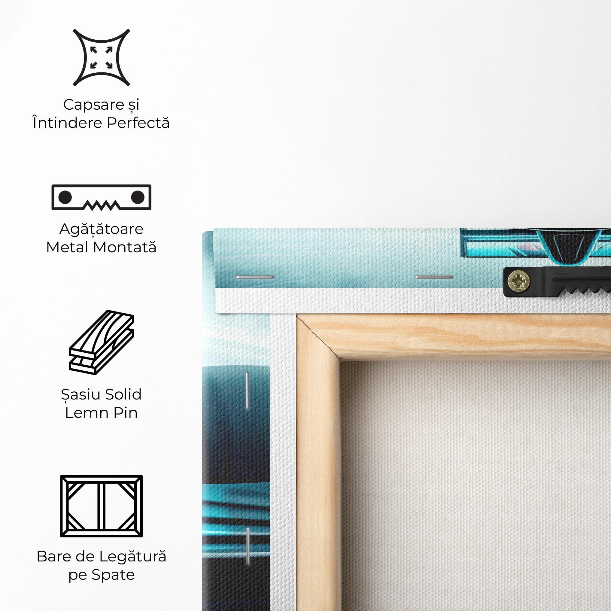 Tablou Canvas F1 Smoke Cars mockup 5