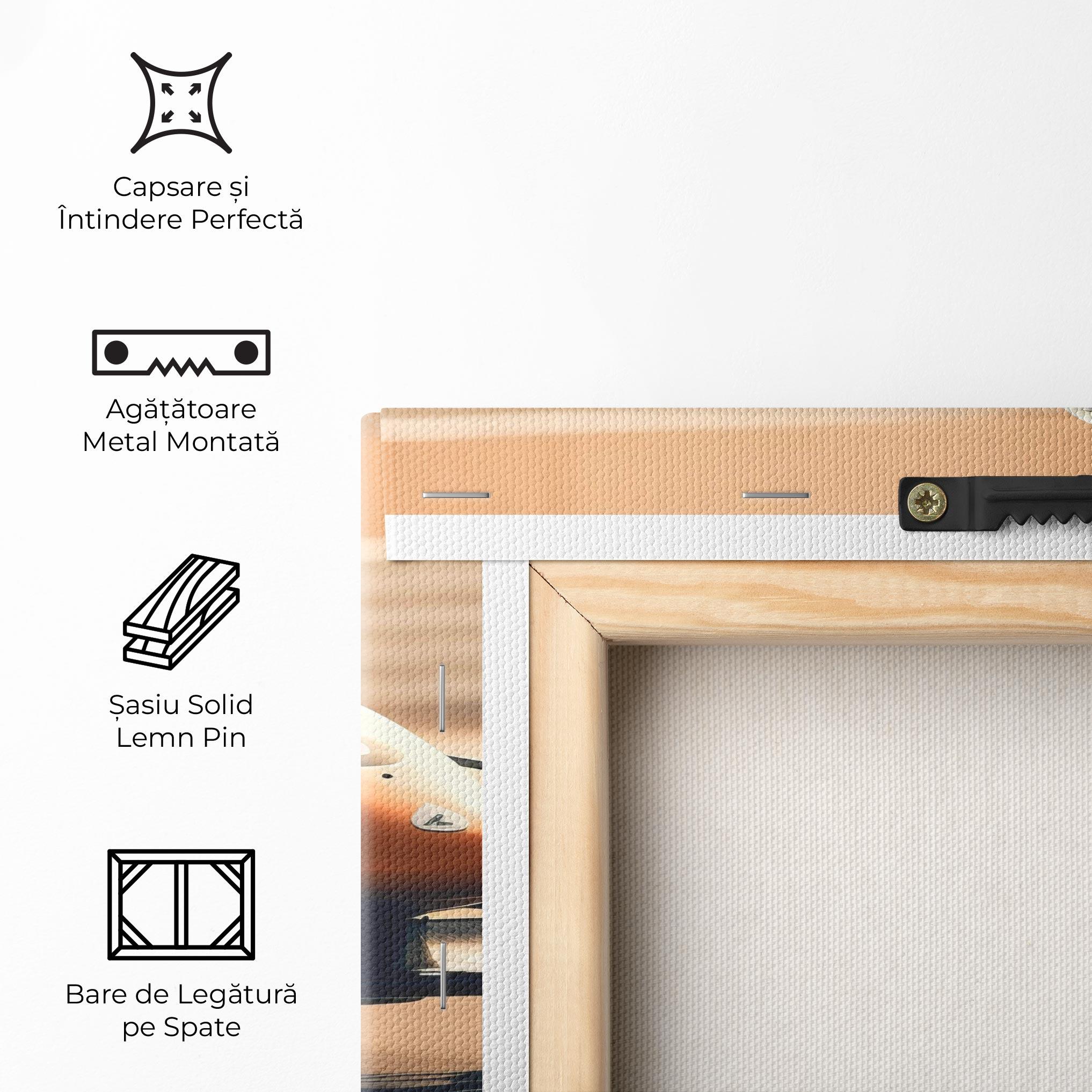 Tablou Canvas Orange Black F1 mockup 5