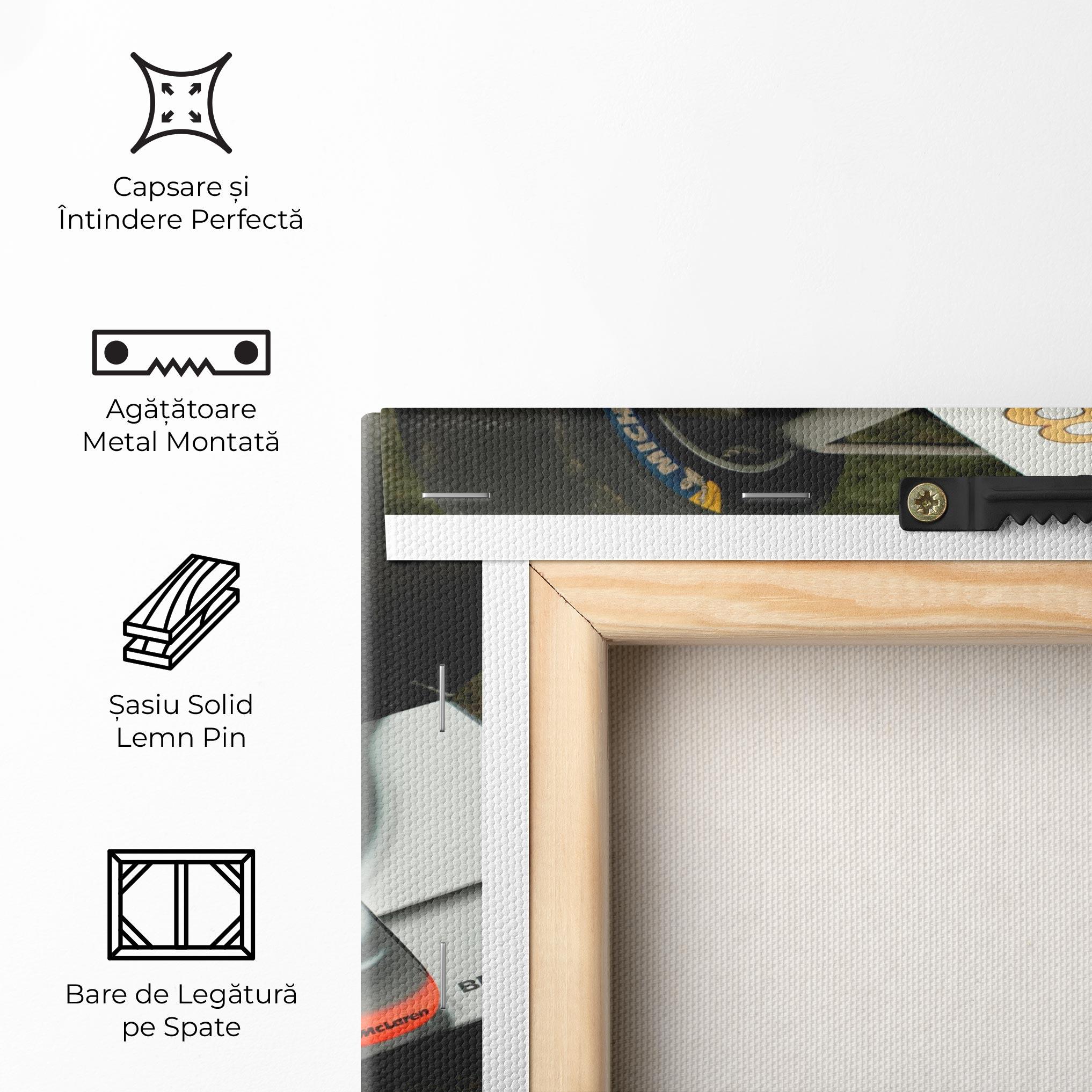 Tablou Canvas White F1 Car mockup 5