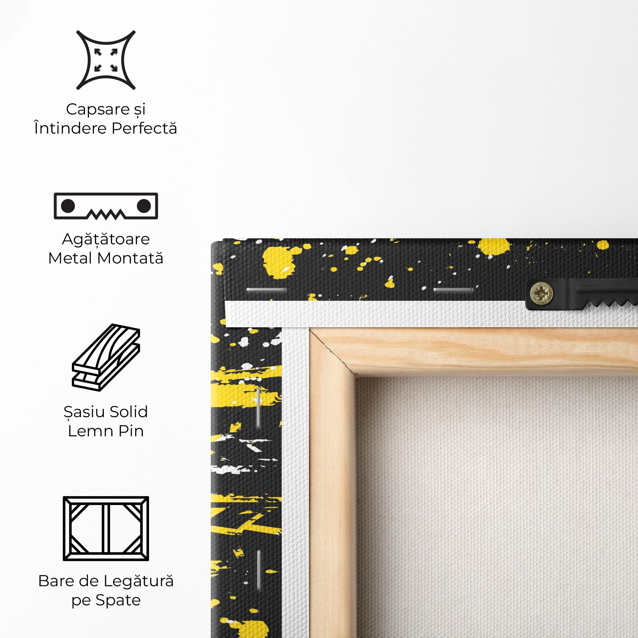 Tablou Canvas Yellow Traces mockup 5