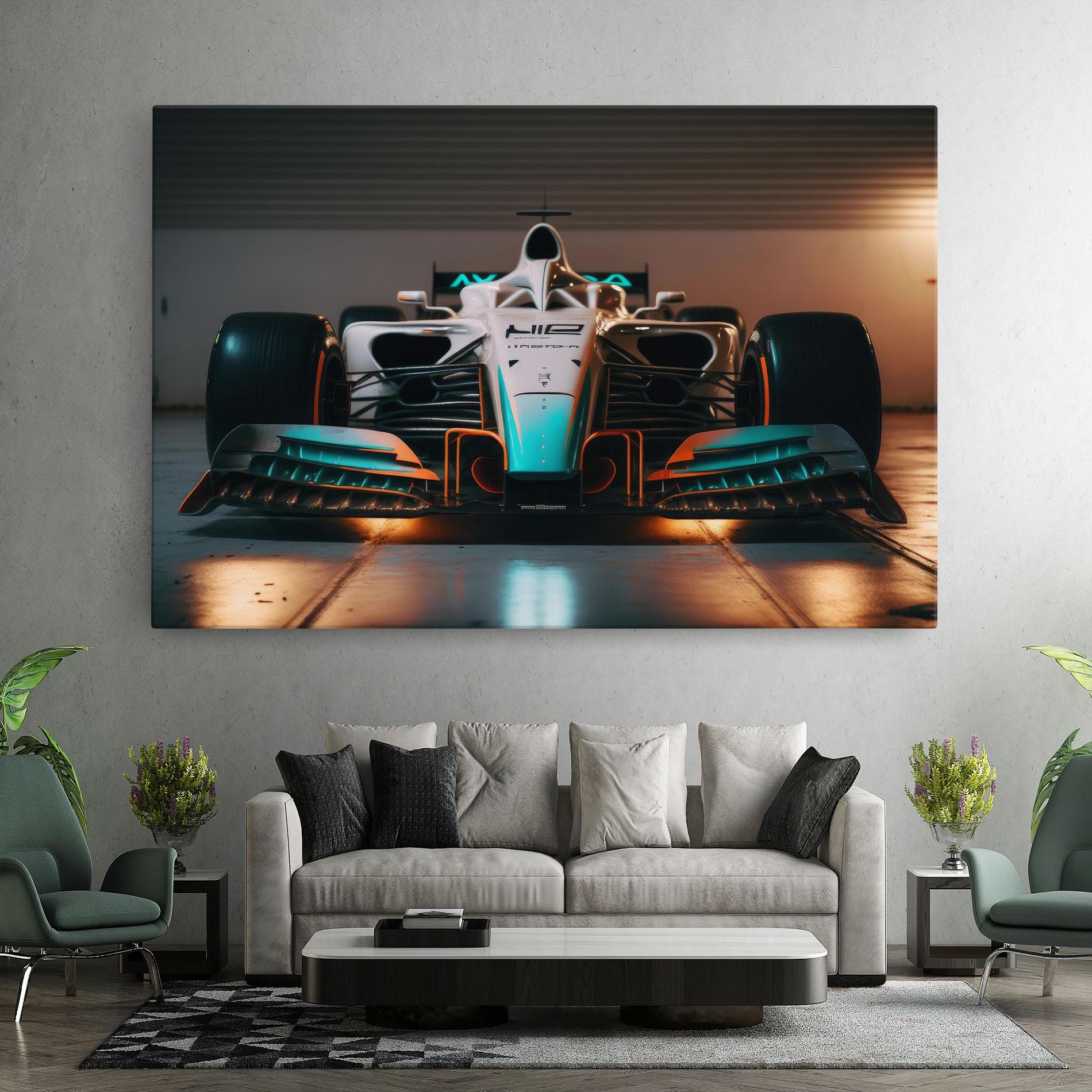 Tablou Canvas Blue White F1 mockup 7