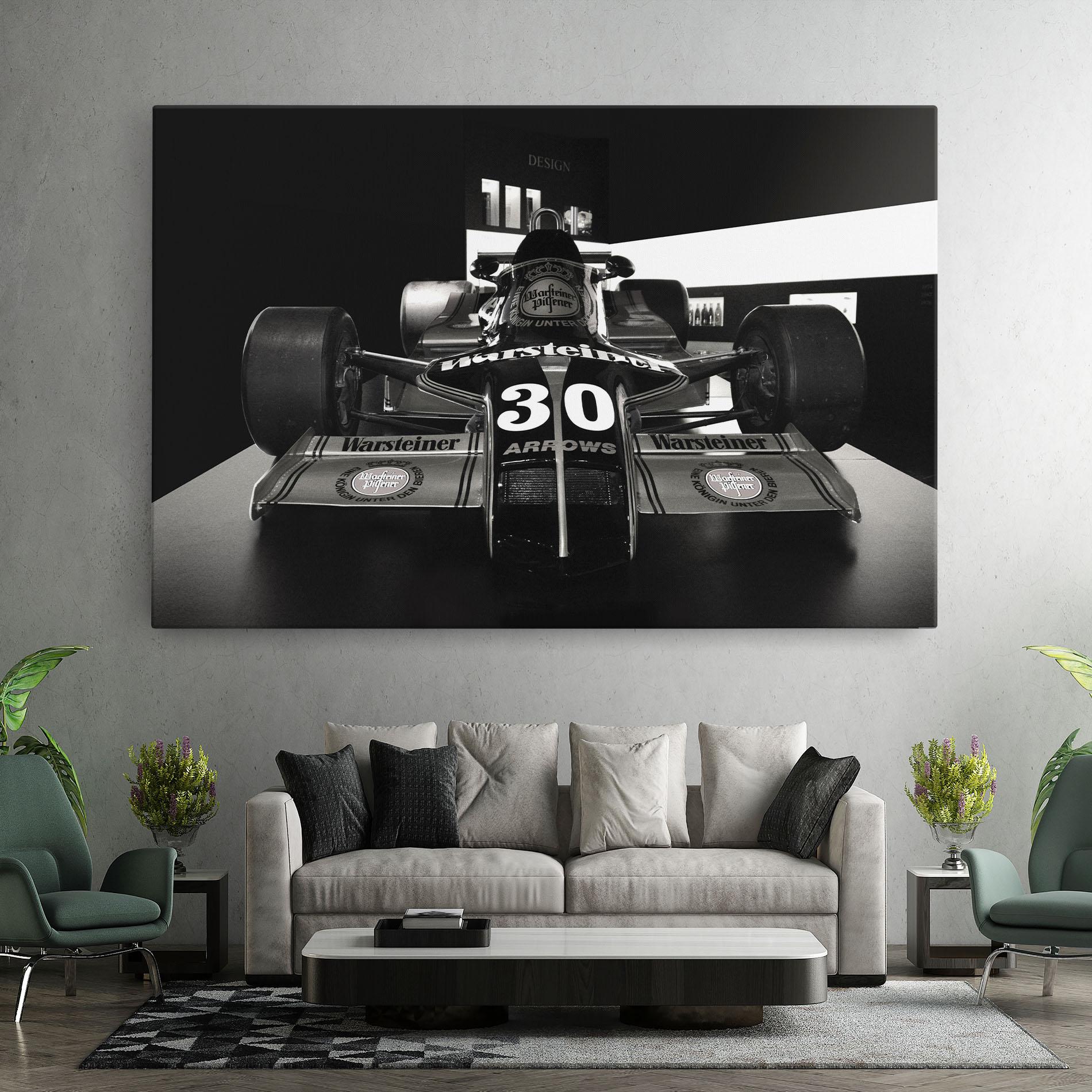 Tablou Canvas Formula 1 Car Grey mockup 7