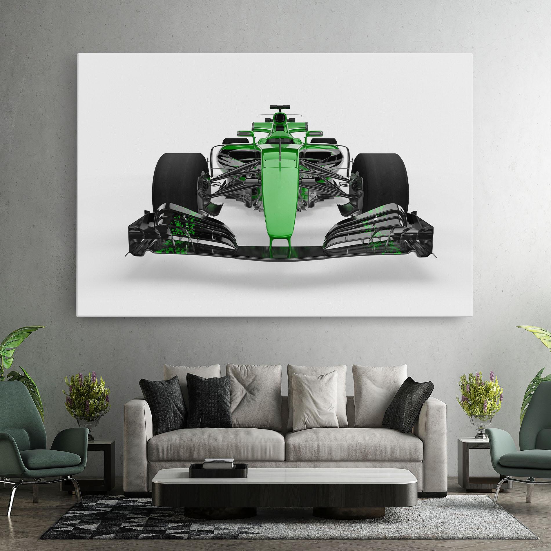 Tablou Canvas Green F1 Car mockup 7
