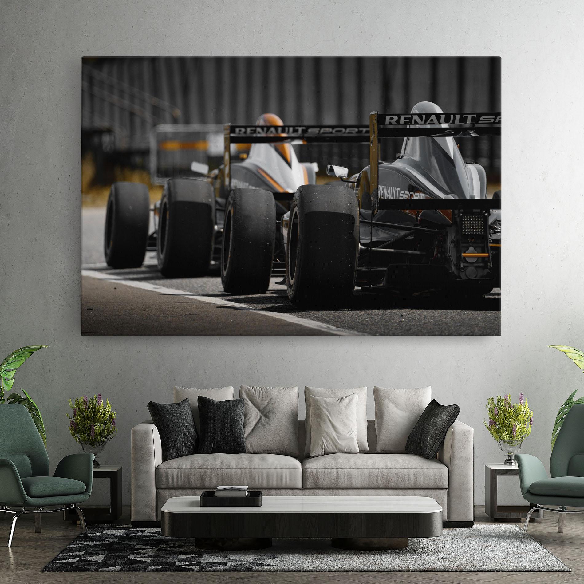 Tablou Canvas Grey F1 Cars mockup 7